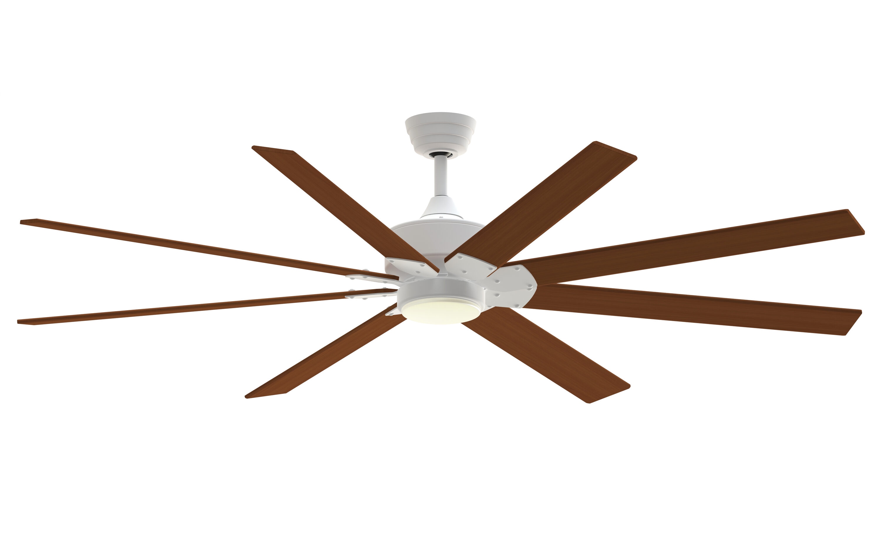 Fanimation Levon Custom 52-in Brushed Nickel with Natural Blades Indoor/Outdoor Smart Ceiling Fan Light Kit Compatible and Remote (8-Blade) FPD7912BBN-52N Sansujyuku sansujyuku.com