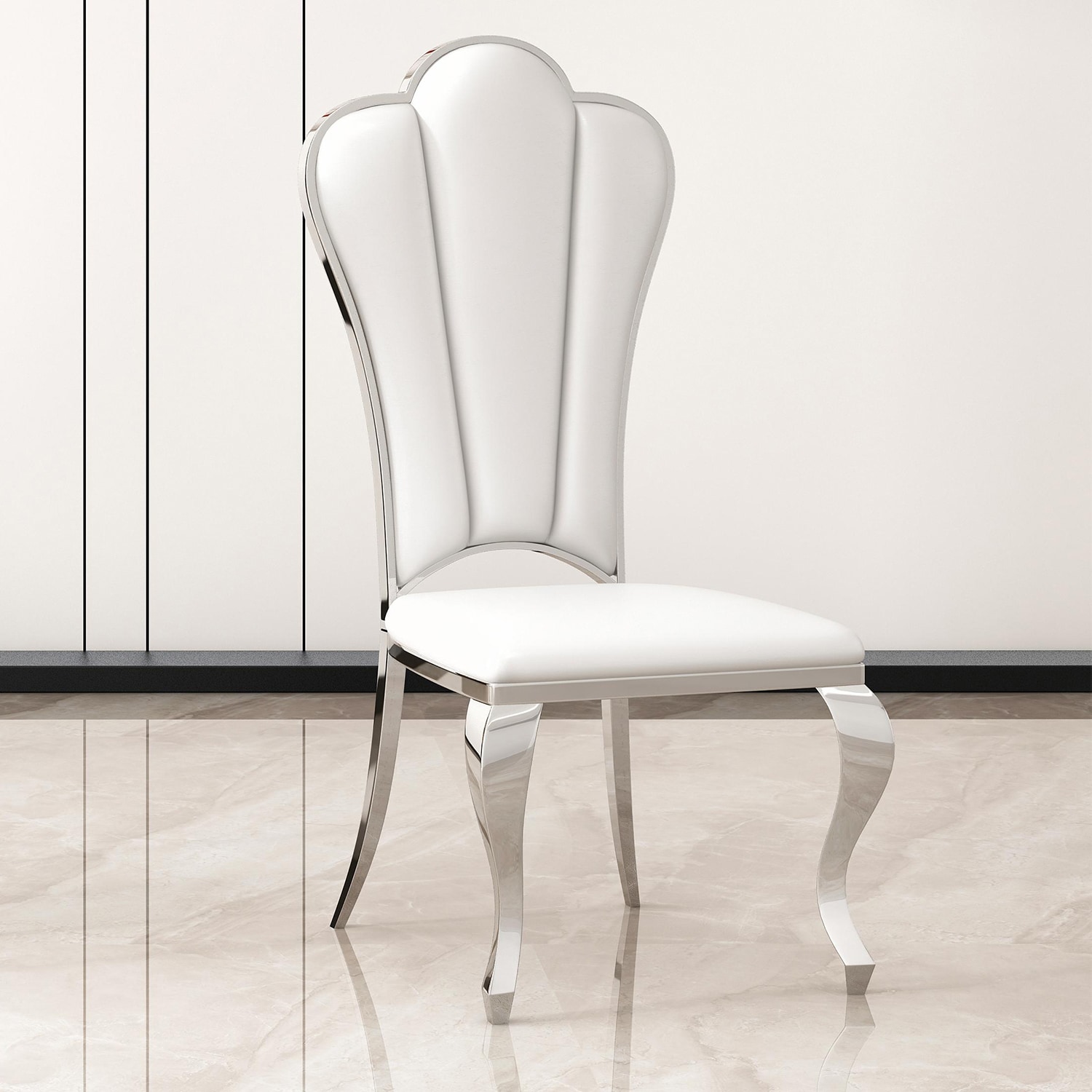 SINOFURN SYA010301WT Dining-Chairs - View #2