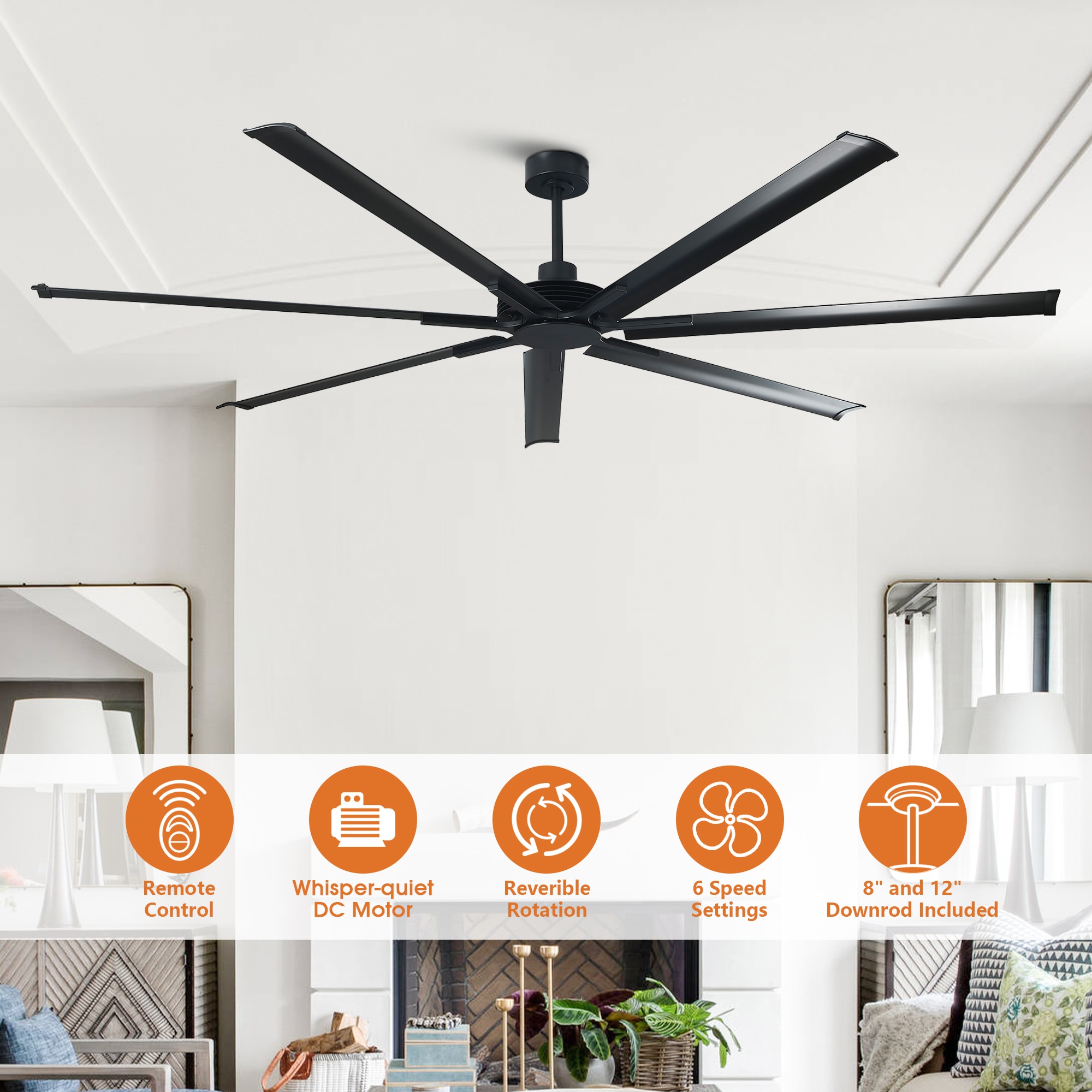 Parrot Uncle F8311BKS110V Ceiling-Fans - View #4