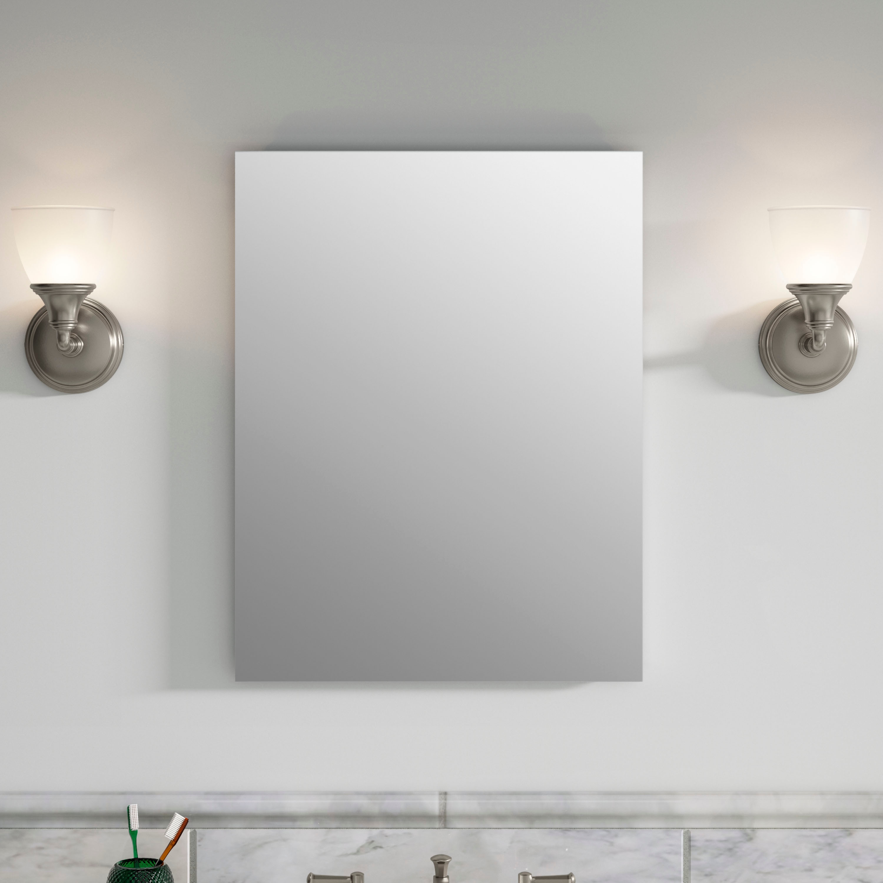 KOHLER 20 in x 26.125 in Surface Recessed Mount Mirrored Soft Close Medicine Cabinet K R32067 NA at Lowes