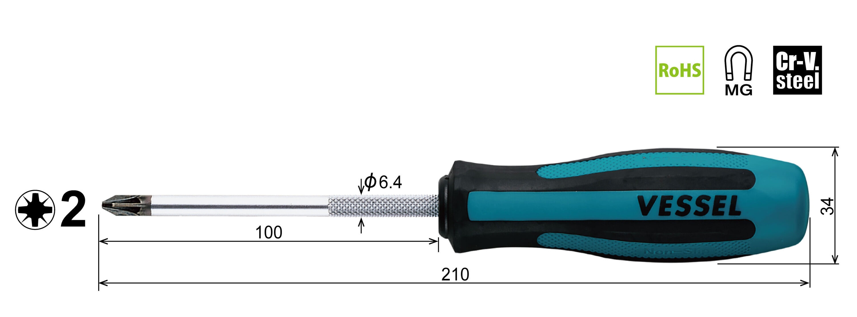 VESSEL 903PZ2100 Screwdrivers-Individual - View #2