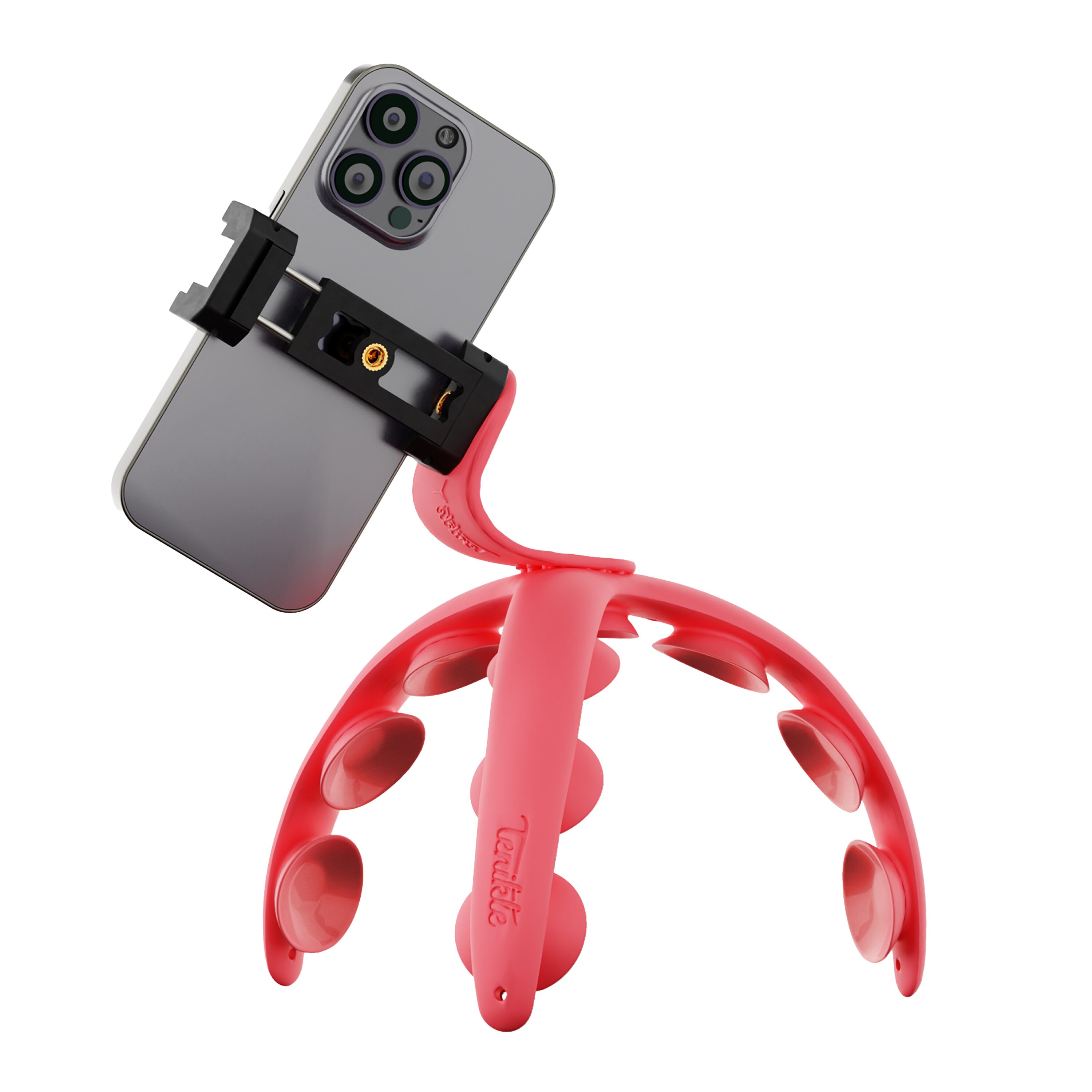 Tenikle Pro Volcano Red Adjustable Car Mount for Universal Cell Phones ...