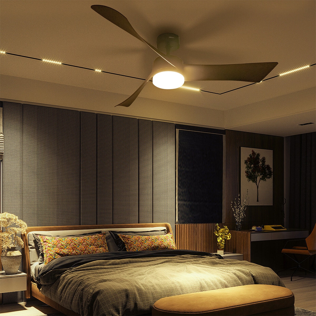 WELLFOR DFJ10186US-BK Ceiling-Fans - View #9