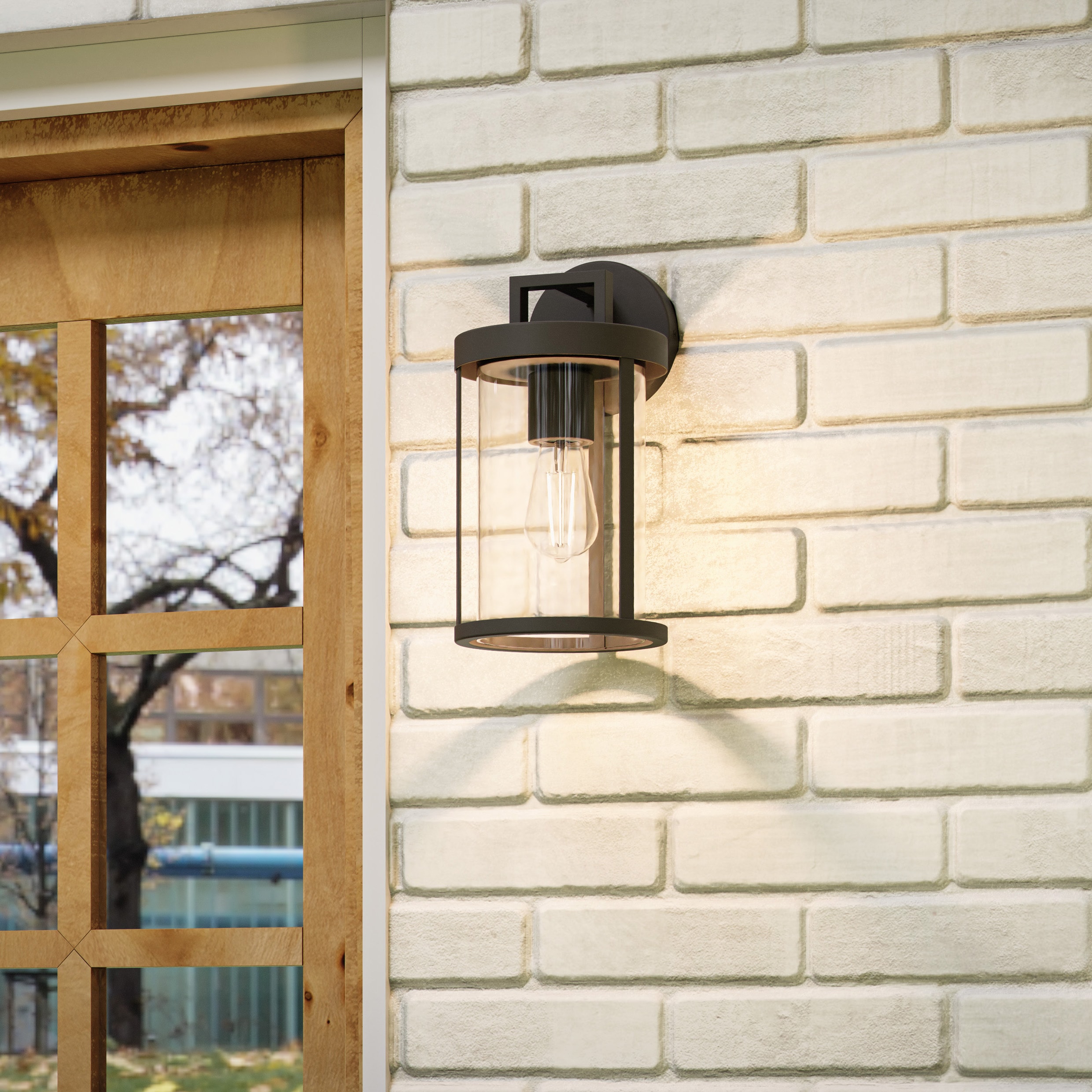 Quoizel Saint buy Elias 1-Light 17.75-in Matte Black Outdoor Wall Light