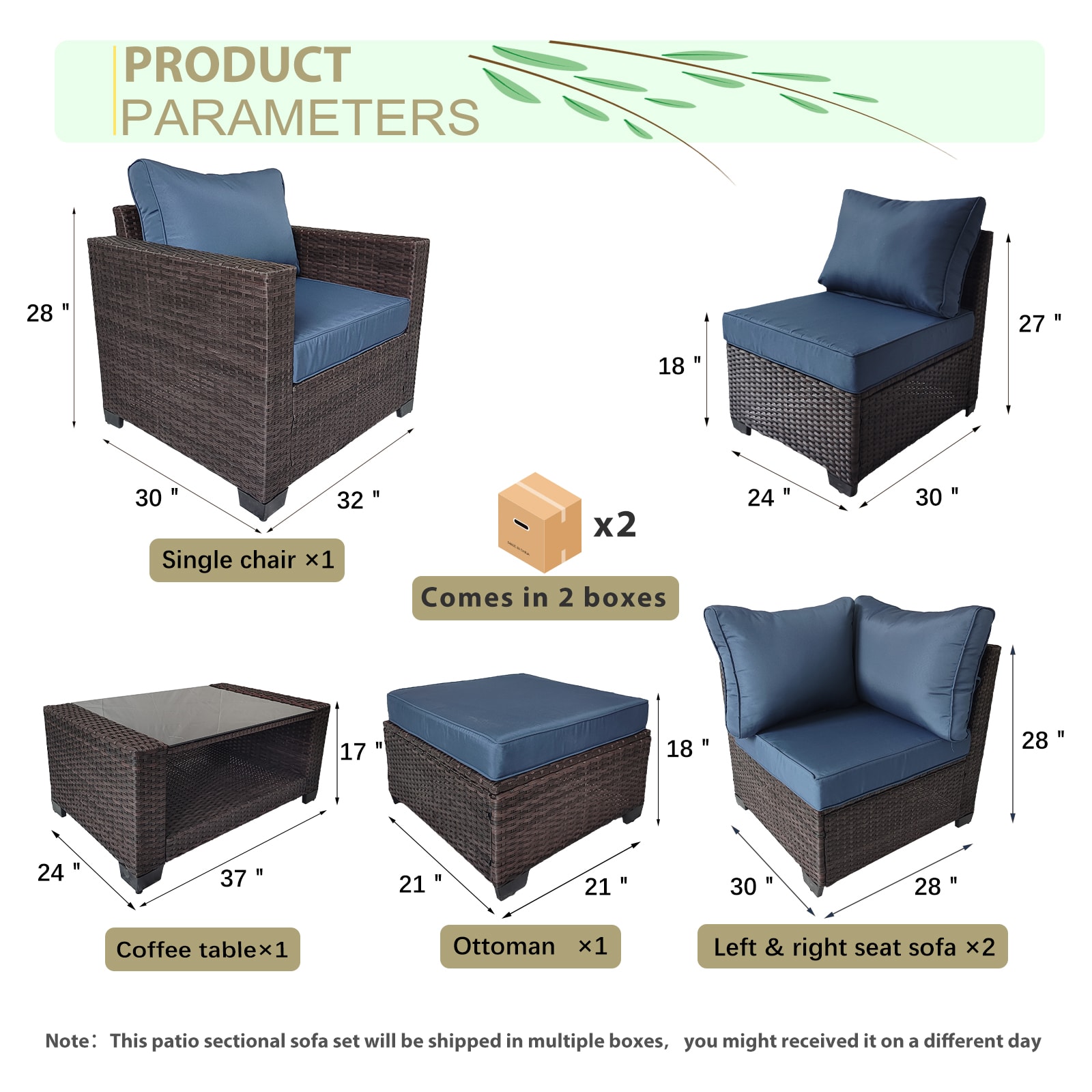 Runesay QCPATIO-26 Patio-Sofas-Daybeds - View #5