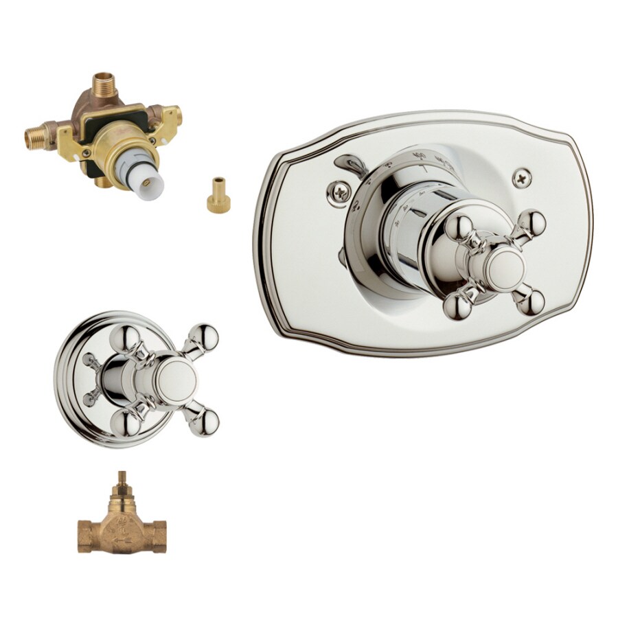 GROHE Polished Nickel Cross Shower Handle at Lowes.com