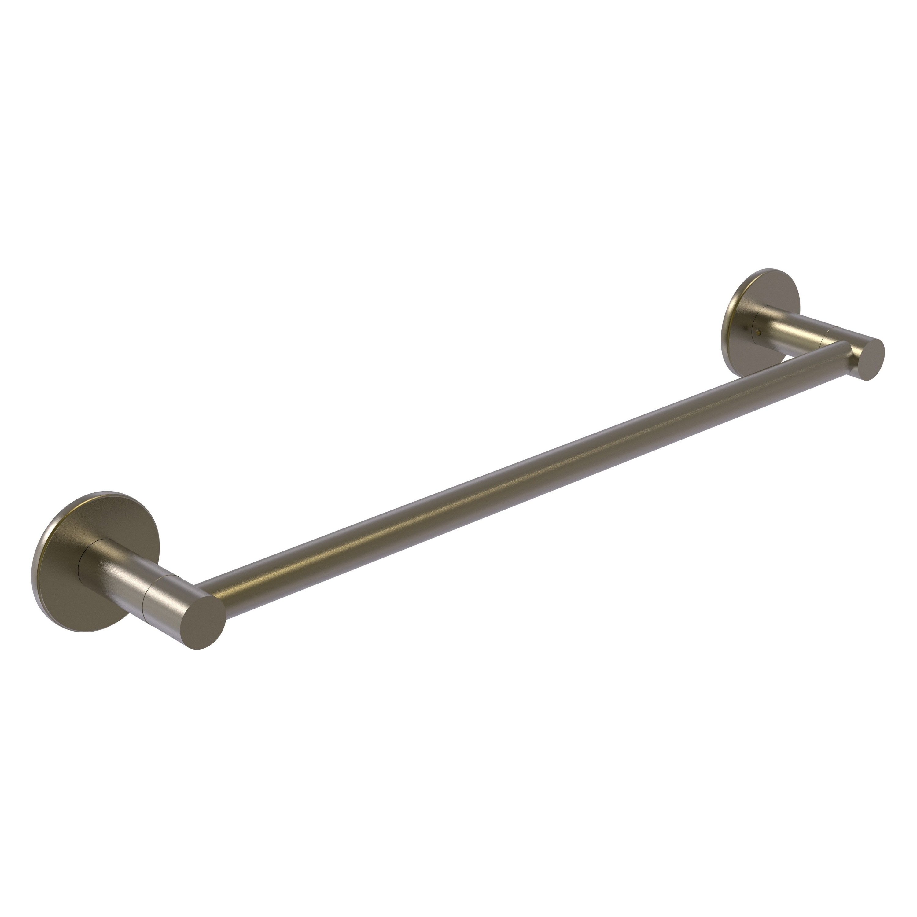 Allied Brass FR-41/18-ABR Fresno 18-in Antique Brass Wall mount Single Towel Bar