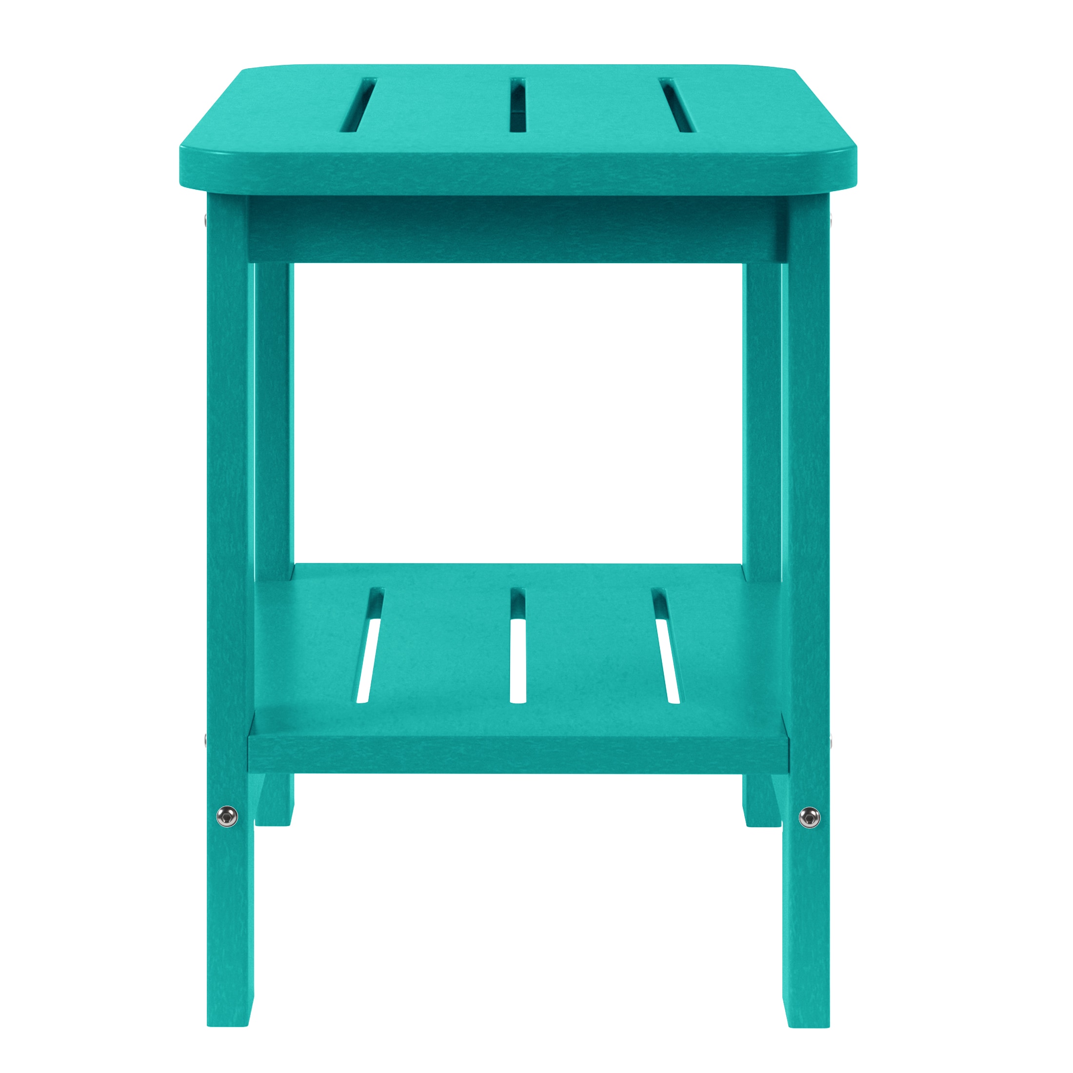Costaelm - Lago 2 Tier Outdoor HDPE Modern Adirondack Square Small Outdoor Table