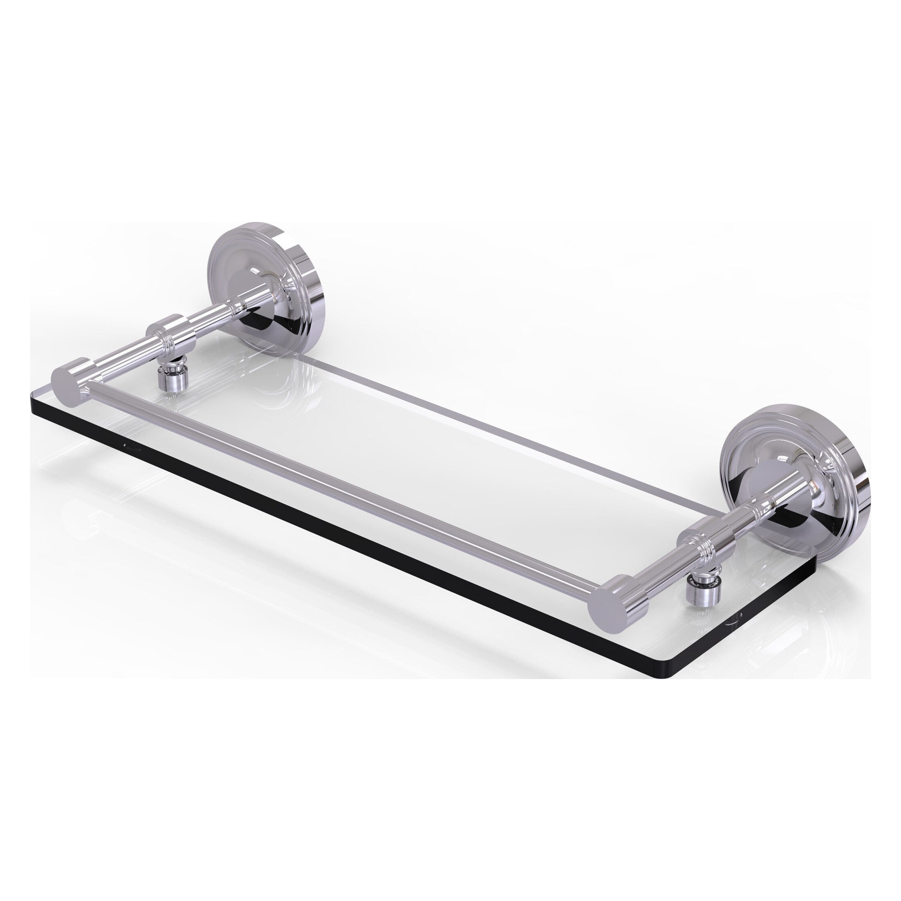 Allied Brass PRBP-1/16-GAL-PC Prestige Regal Polished Chrome 1-Tier Wall Mount Bathroom Shelf (16-in x 3-in x 5-in)