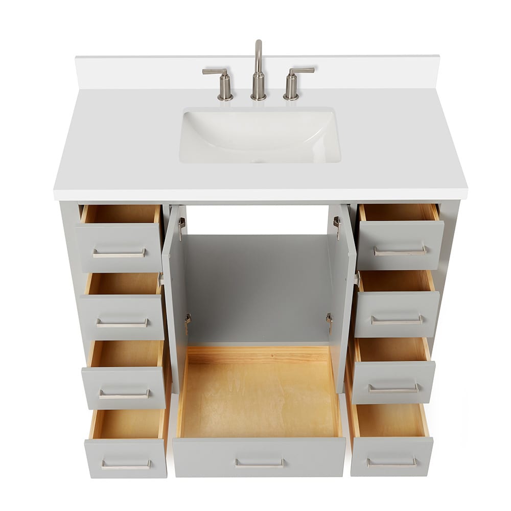 ARIEL A043SWQRVOGRY Bath-Vanity-Combo - View #10