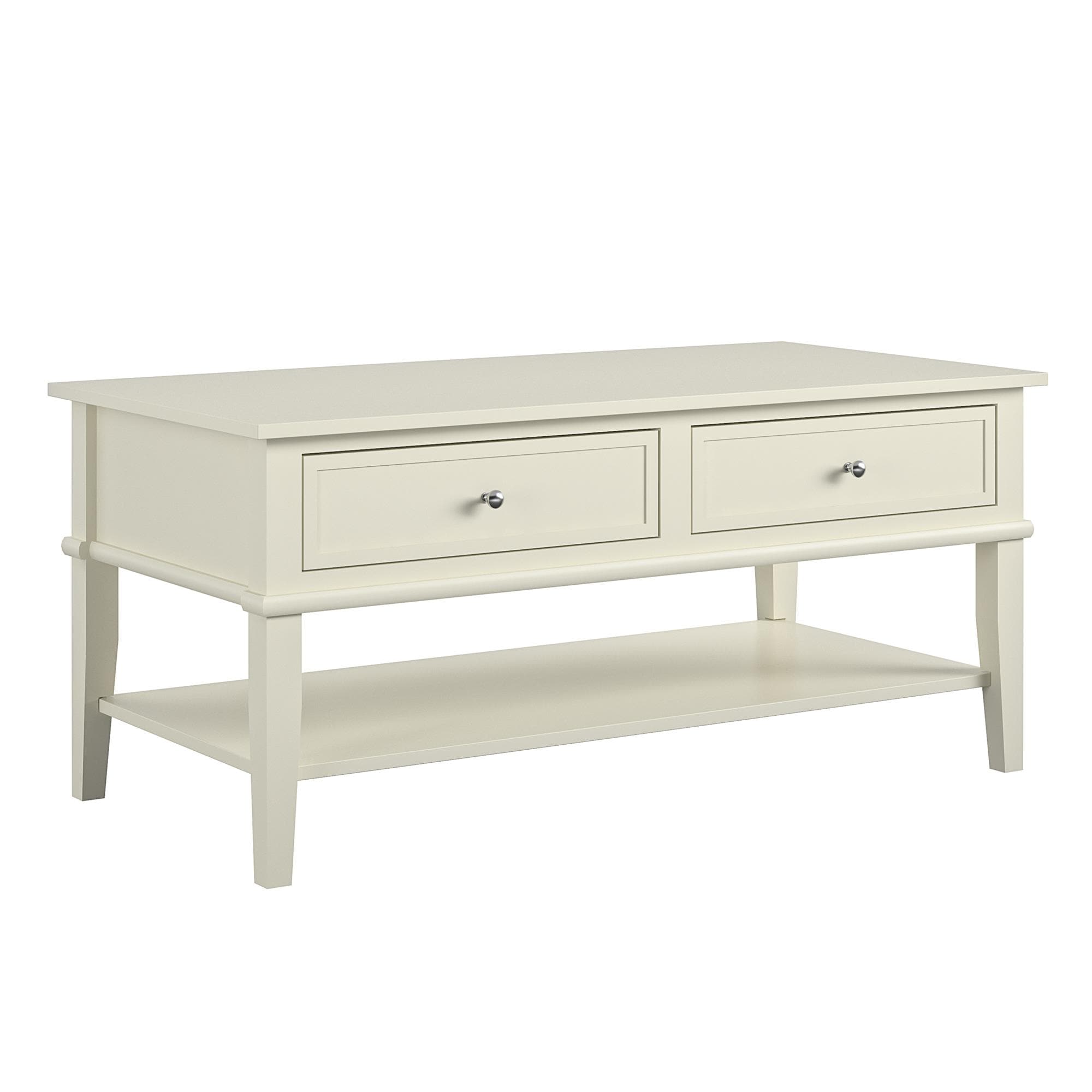 Ameriwood Home 7917013COM Franklin Soft White Modern Coffee Table