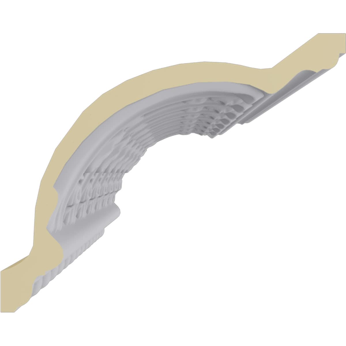 Raymond Primed Polyurethane Decorative Crown Moulding