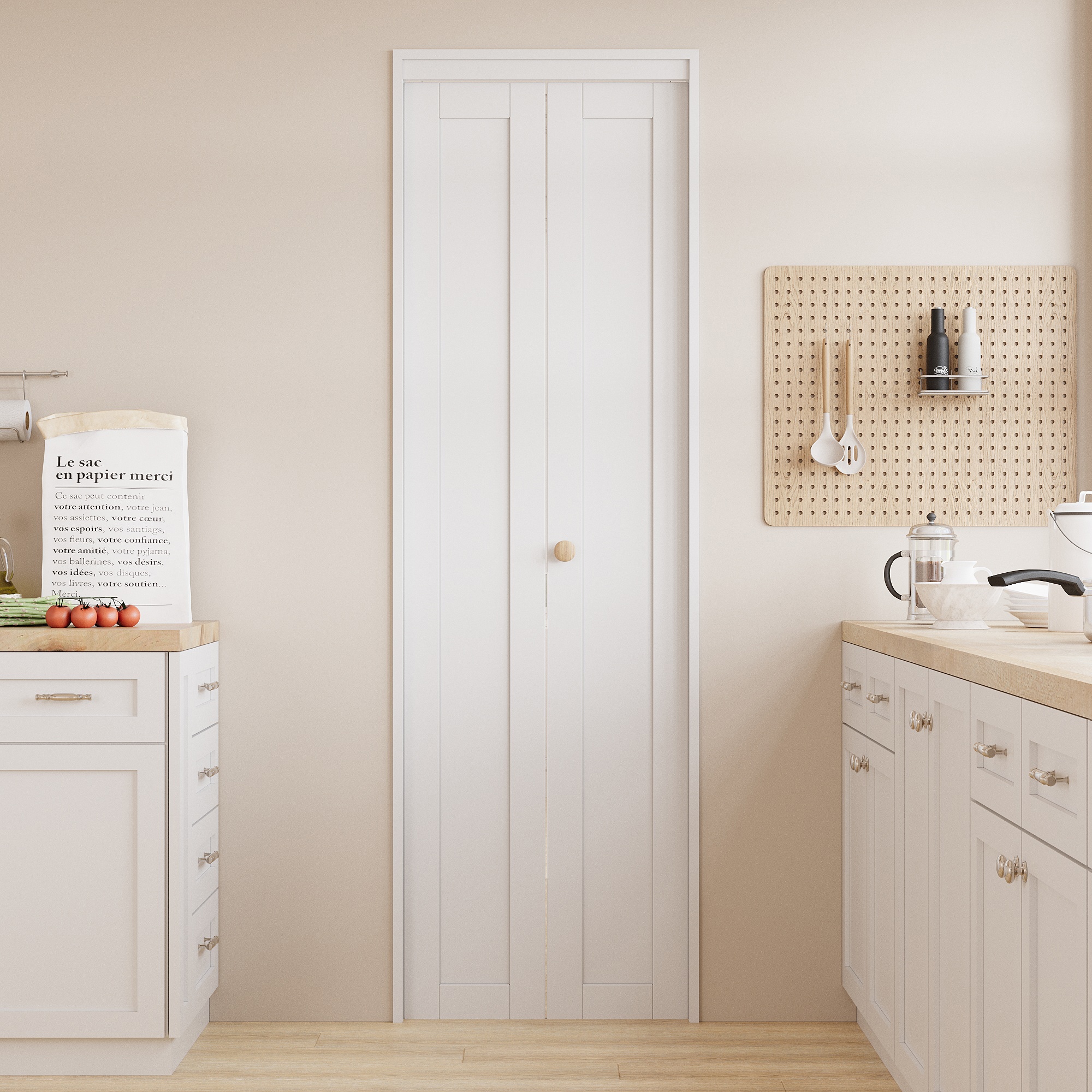 JUJUBON IN-BIWT-BF-XB-3L-24 Bifold-Sliding-Closet-Doors - View #3