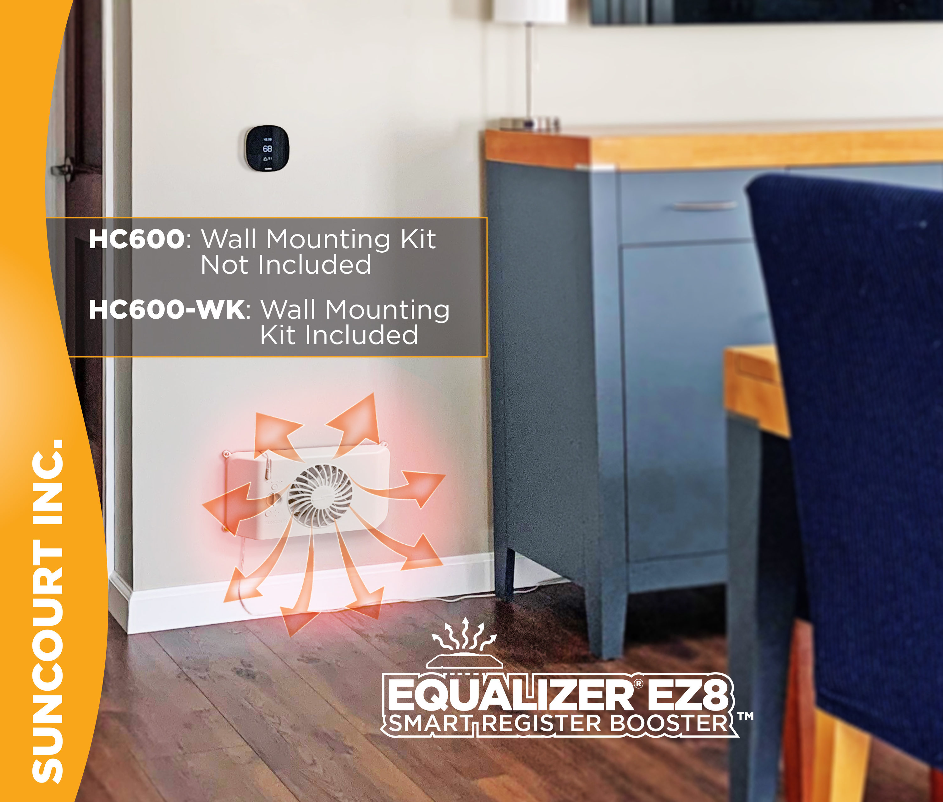 Suncourt Equalizer eZ8 Smart Register Booster - Standard Floor HC600
