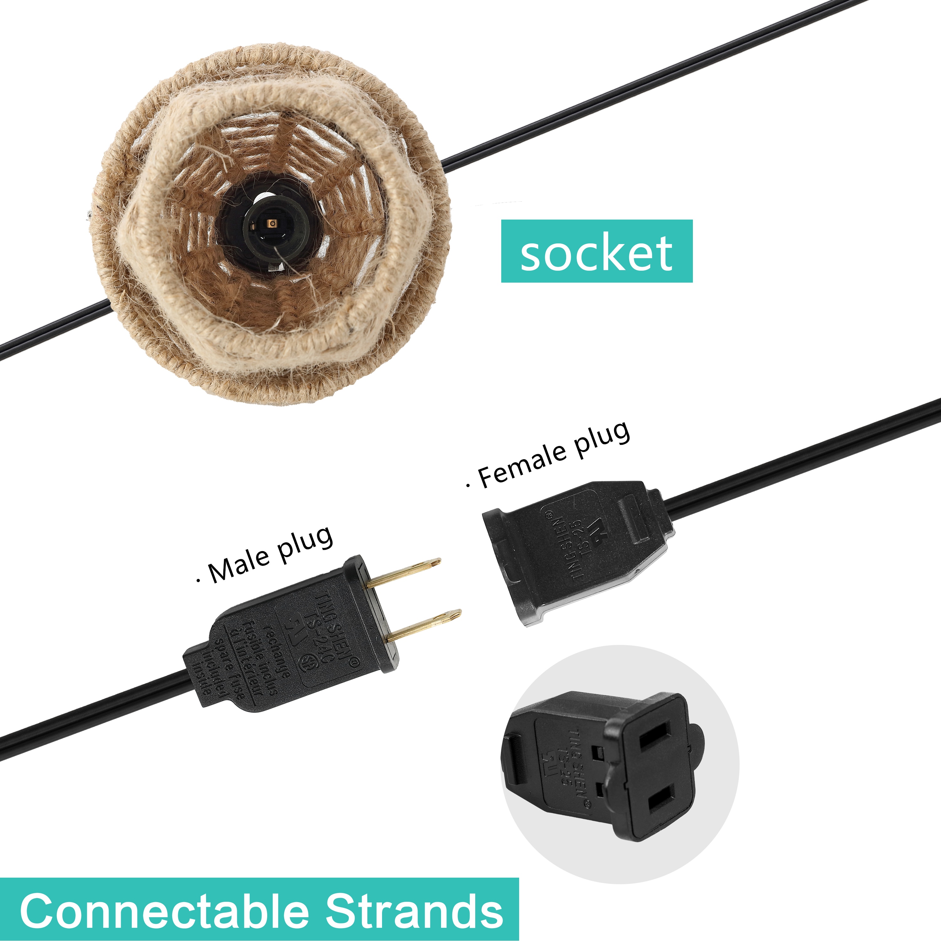 JONATHAN  Y JYL8709A Patio-String-Lights - View #4