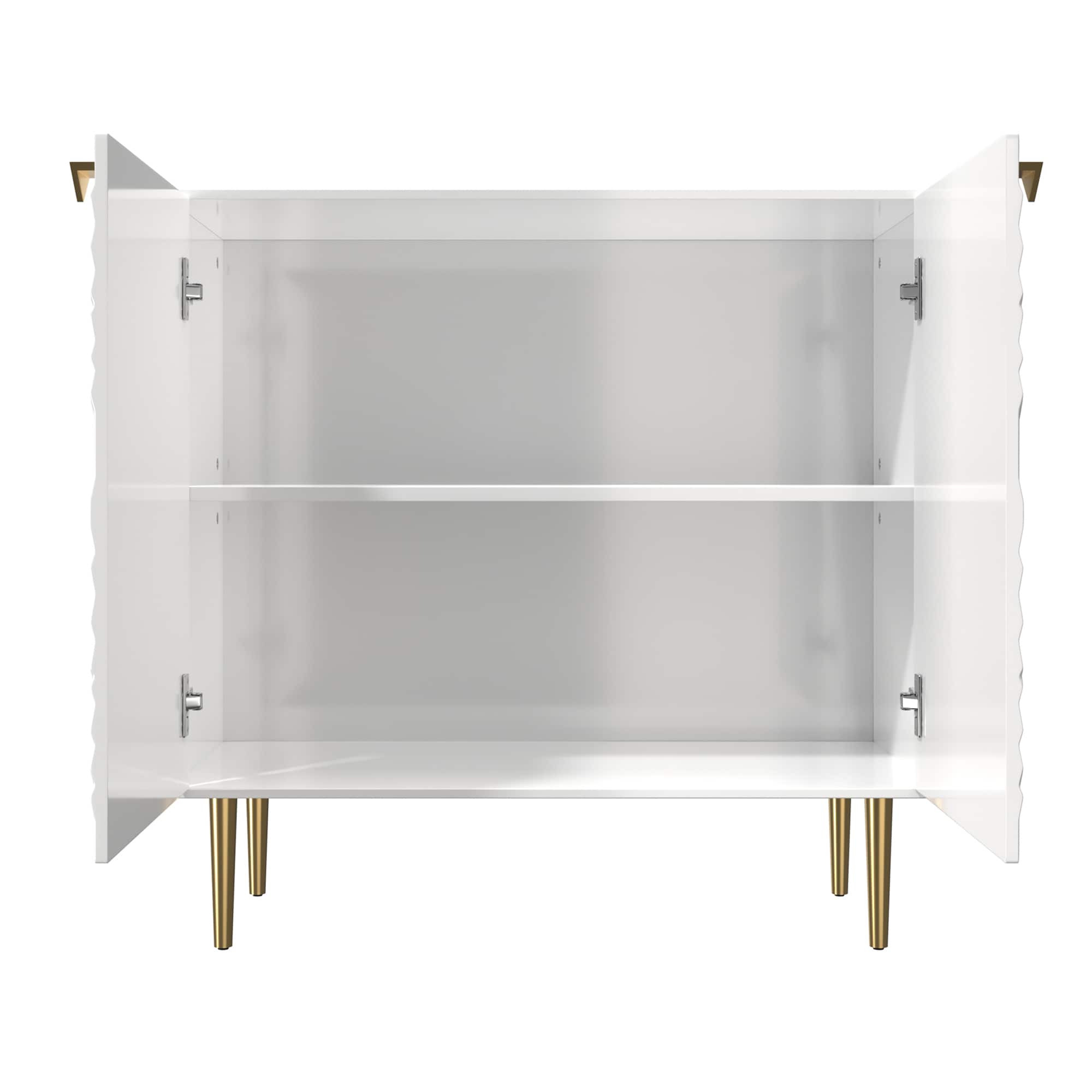 Clihome 15.75-in W x 55.45-in H Mdf White Freestanding Utility Storage Cabinet