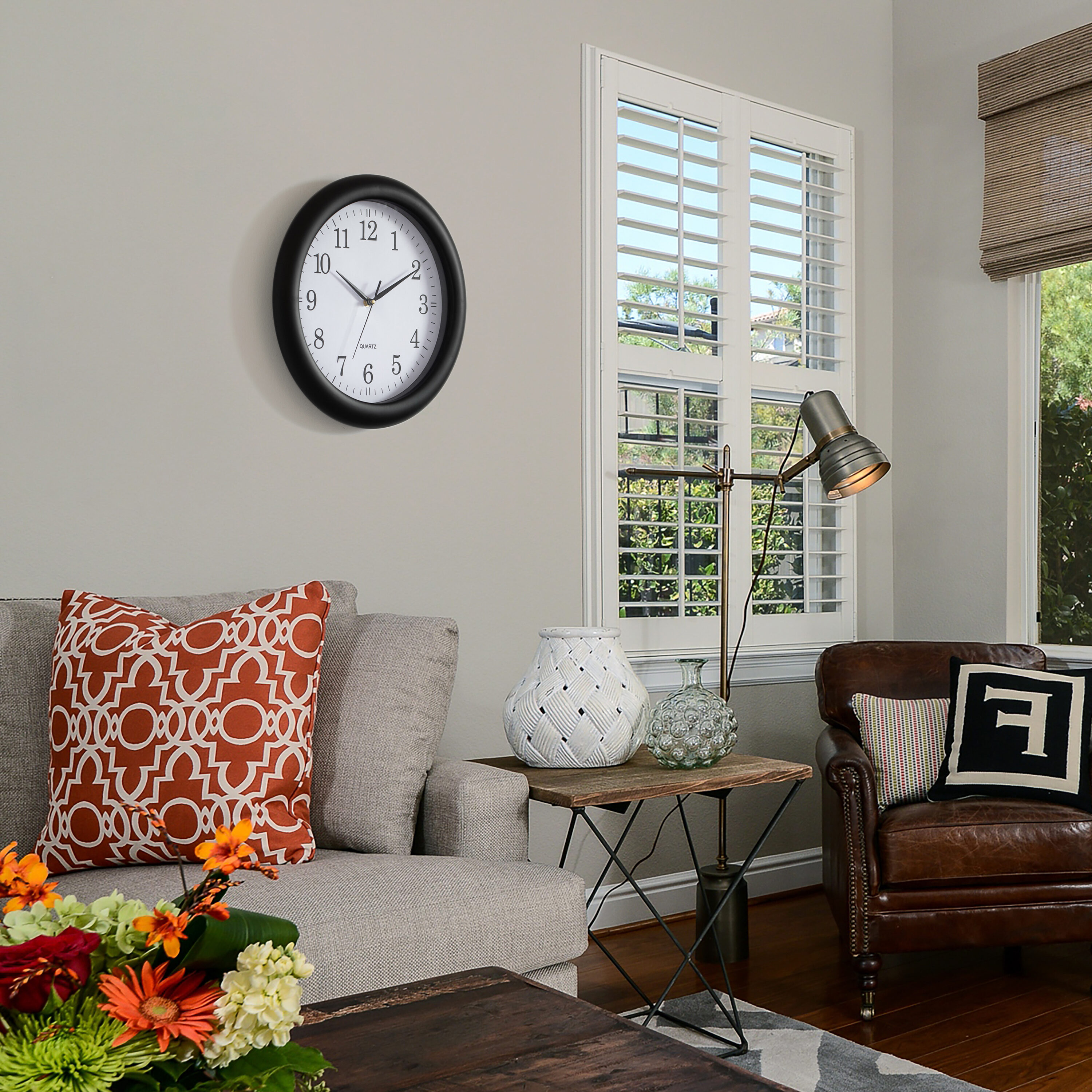 Clockswise QI004510.BK.2 Indoor-Outdoor-Clocks - View #2