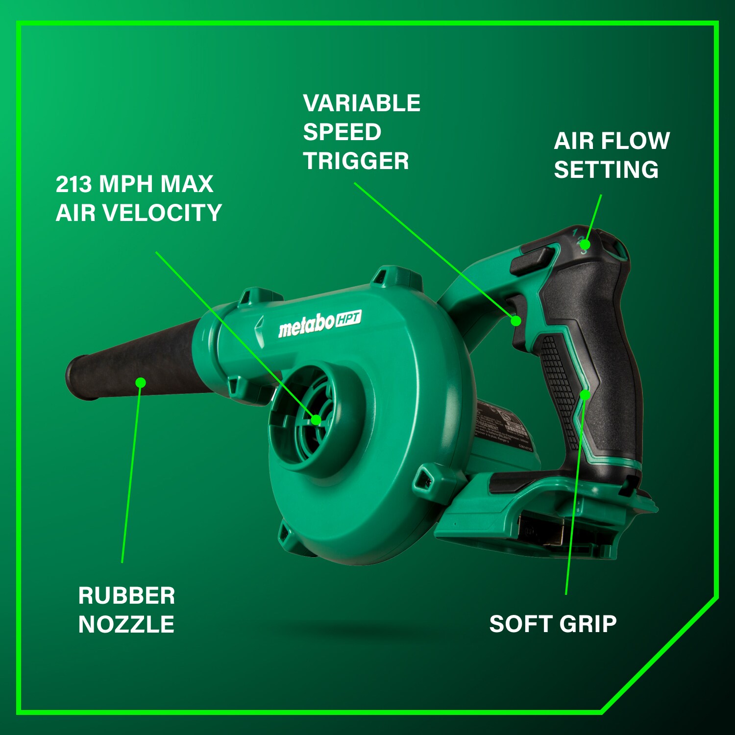 Metabo HPT RB18DCQ4M Jobsite-Blowers - View #3