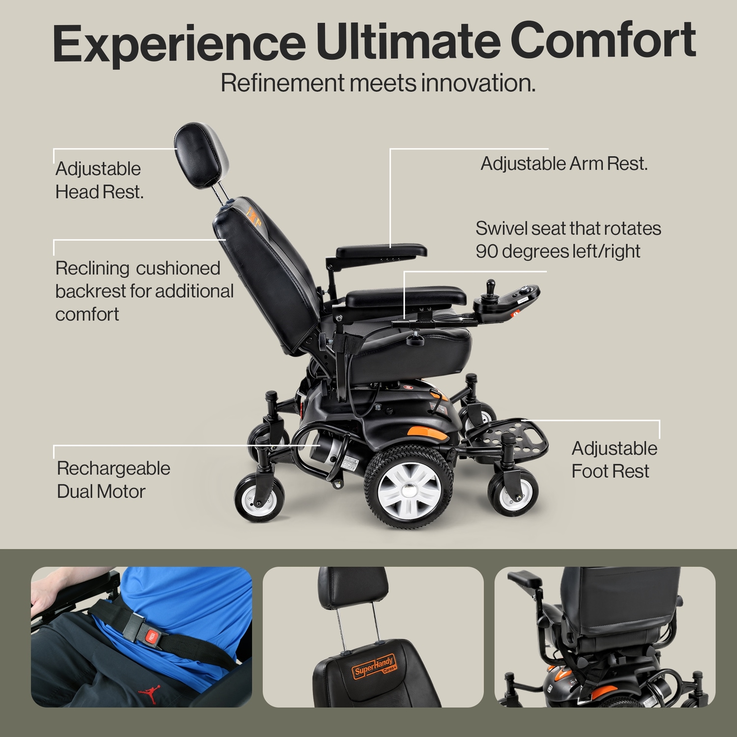 SuperHandy GUT171 Walkers-Wheelchairs-Rollators - View #6