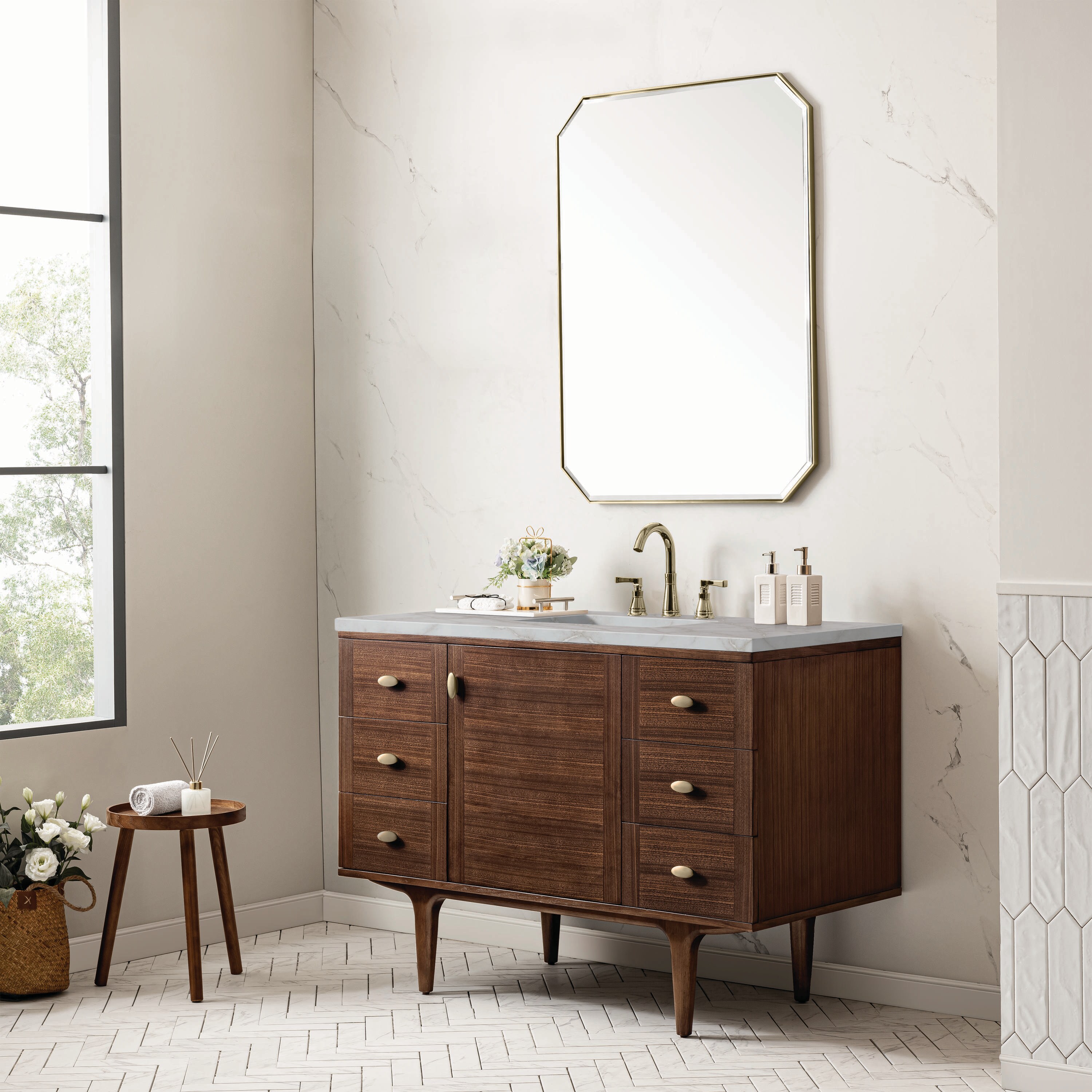 James Martin Vanities 670-V48-WLT-3VSL Bath-Vanity-Combo - View #4