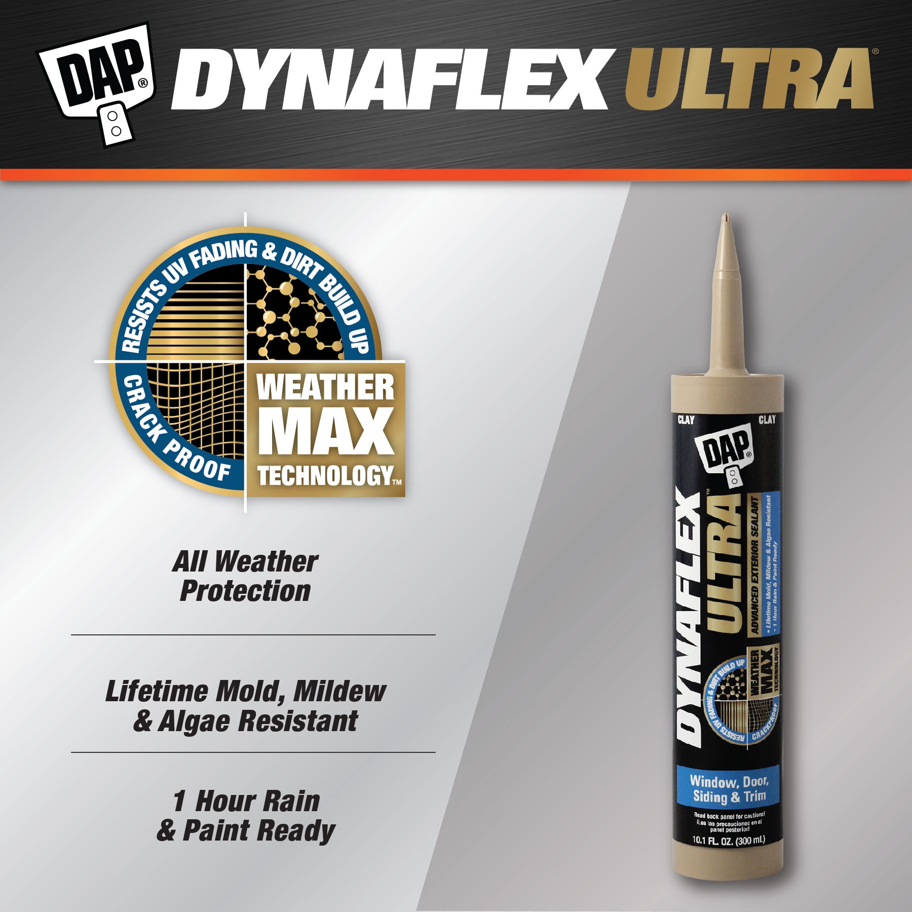 DAP Dynaflex Ultra 10.1-oz Clay Paintable Latex Caulk in the Caulk ...