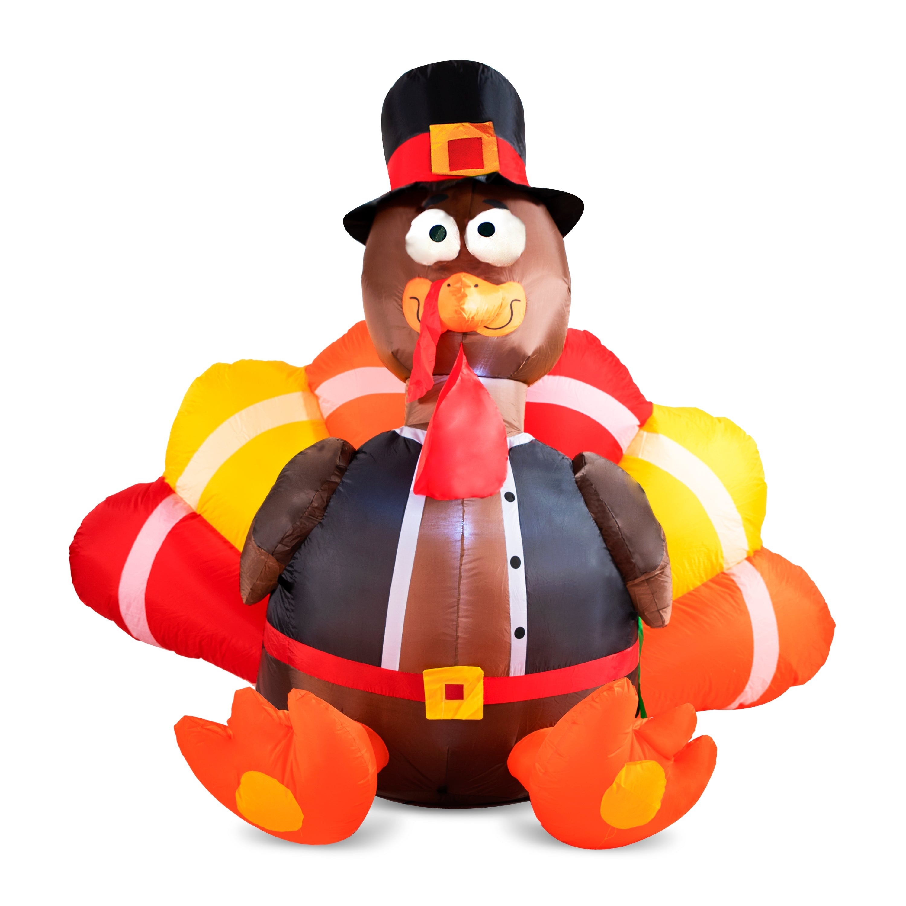 Joyfy 30010 6-ft Lighted Turkey Inflatable Greeter