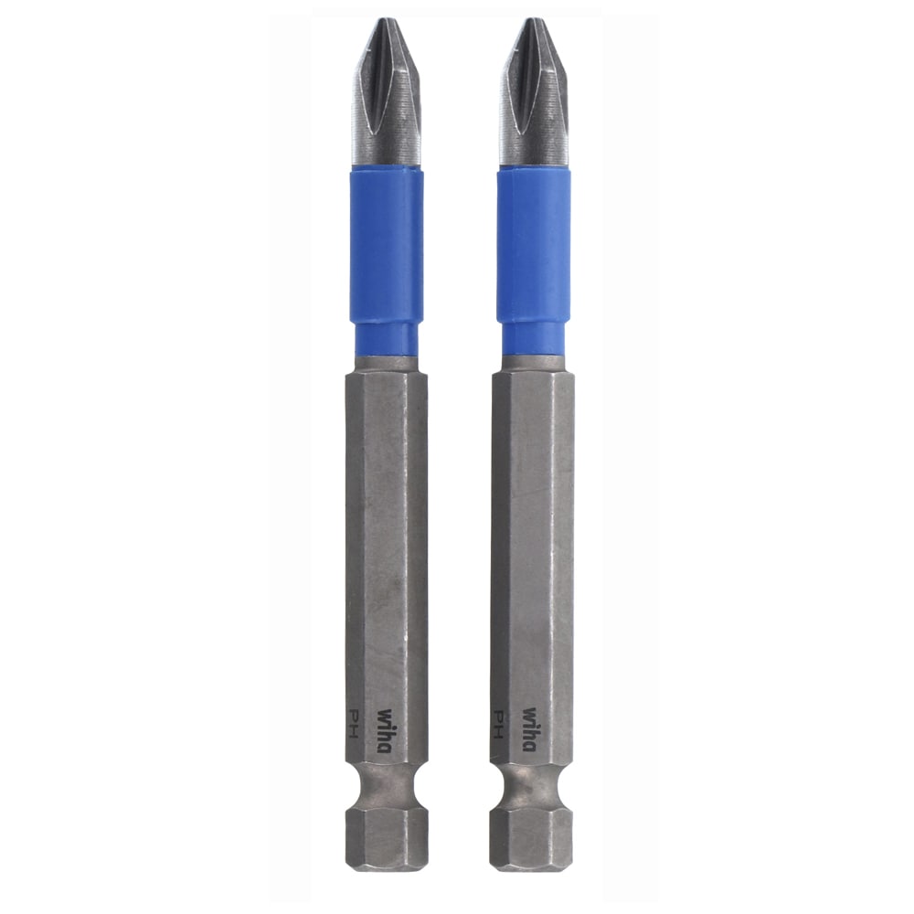 Wiha 70301 1/4-in x 3-1/2-in Phillips Impact Driver Bit Set 2 -Piece