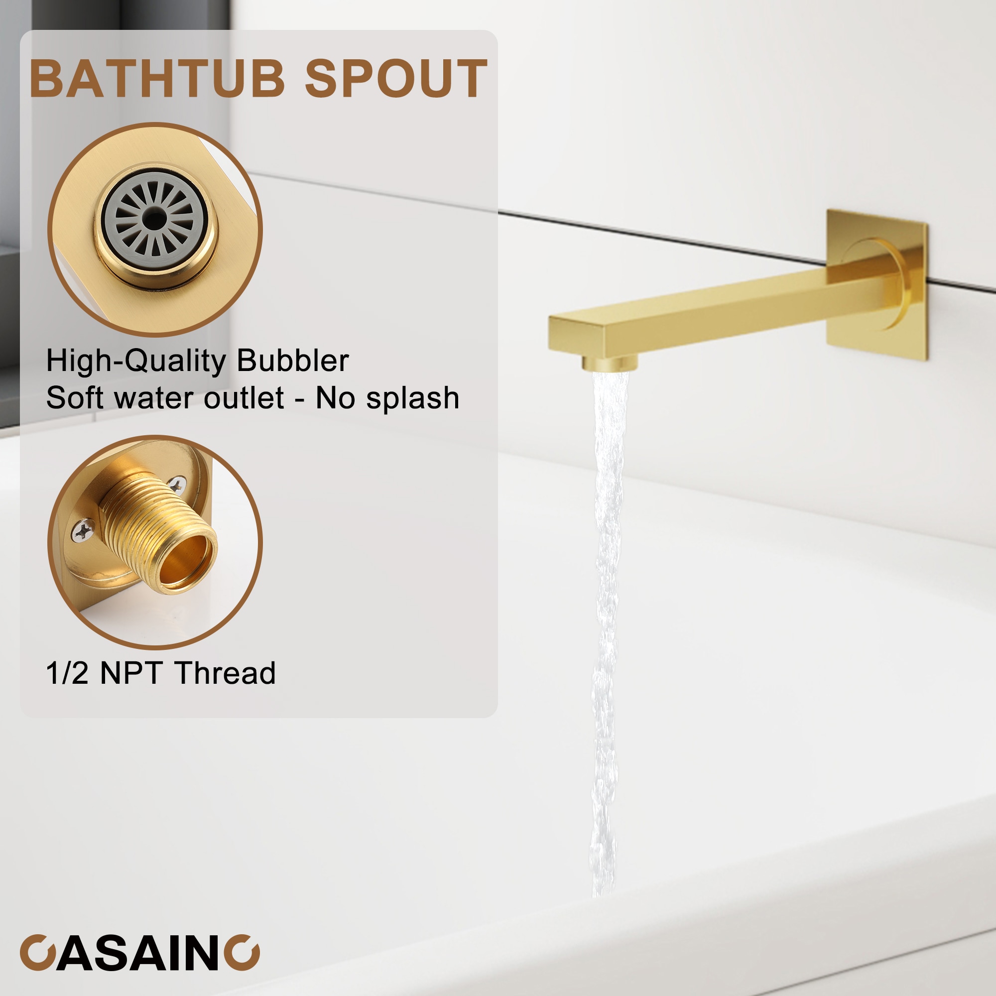 CASAINC RB0771-WE Showerhead-Bar-Panels - View #7