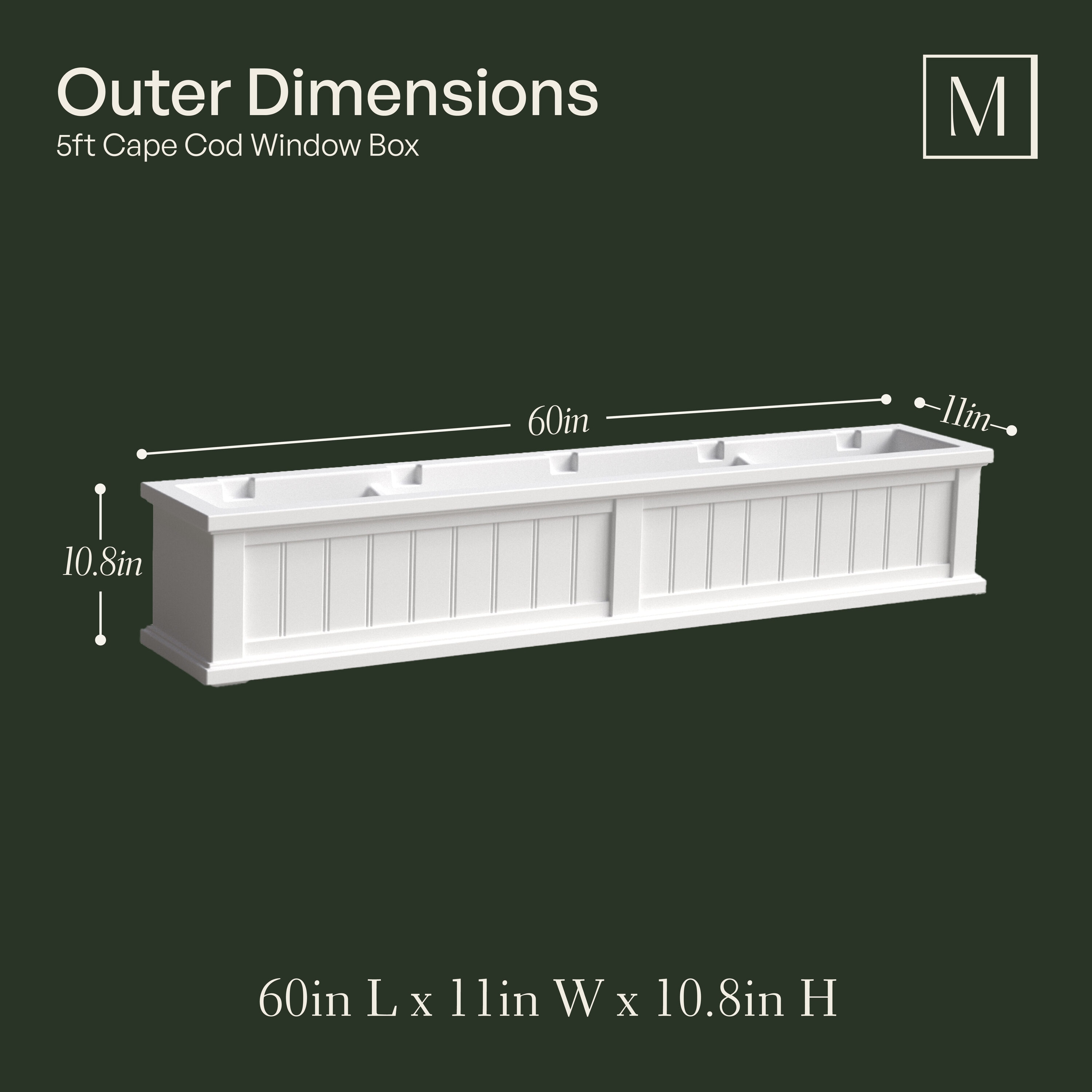 Mayne 4842-B Planter-Window-Box - View #9