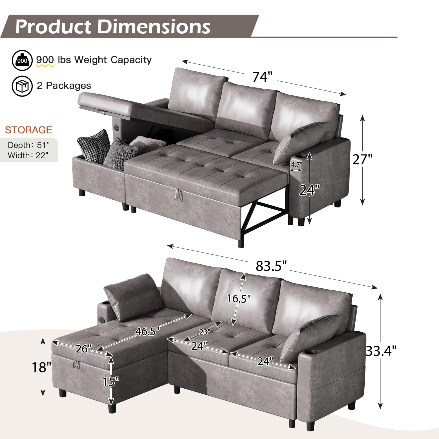 AECOJOY 13137GGR-LS01 futons - View #2