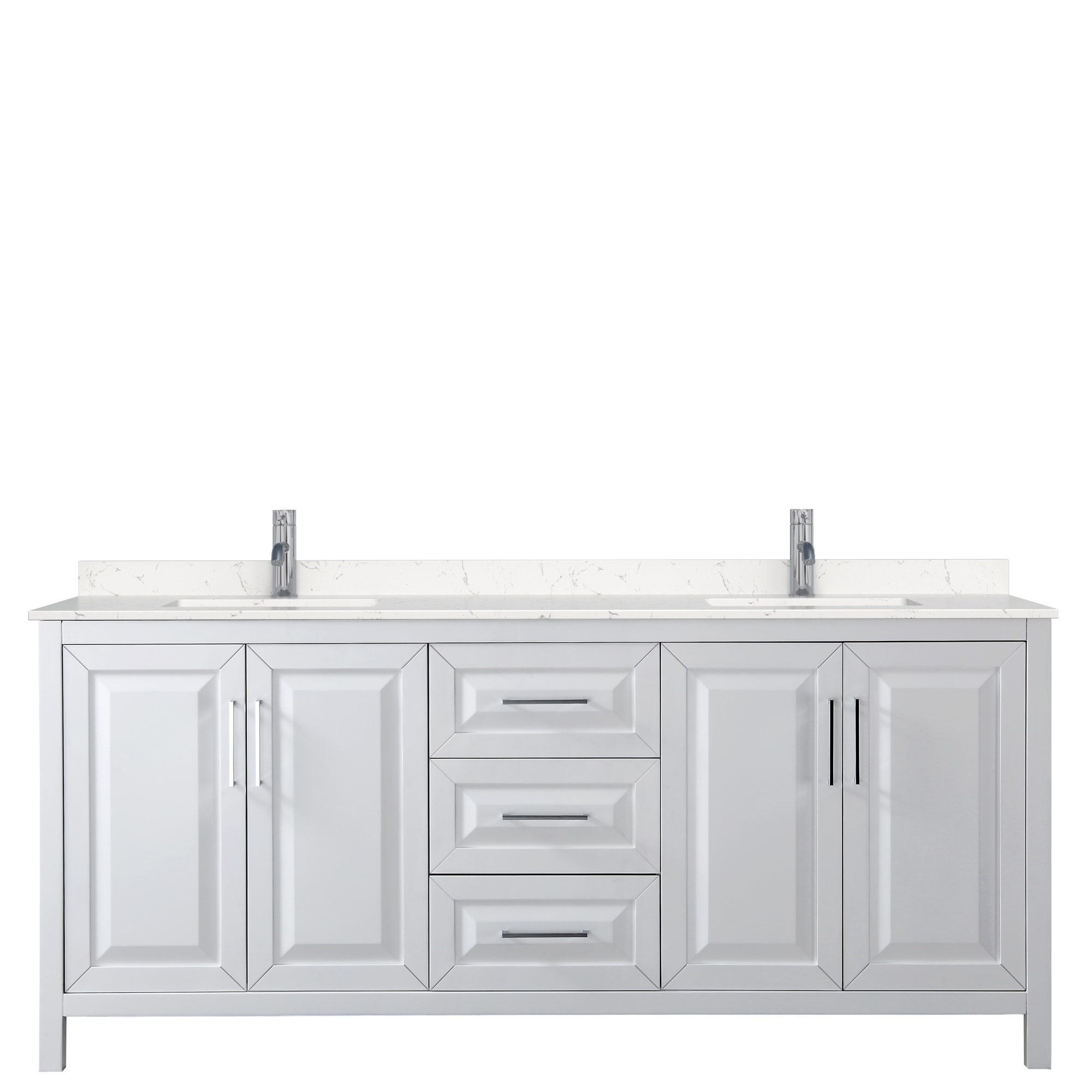 Wyndham Collection WCV252580DWHC2UNSMXX Bath-Vanity-Combo - View #3