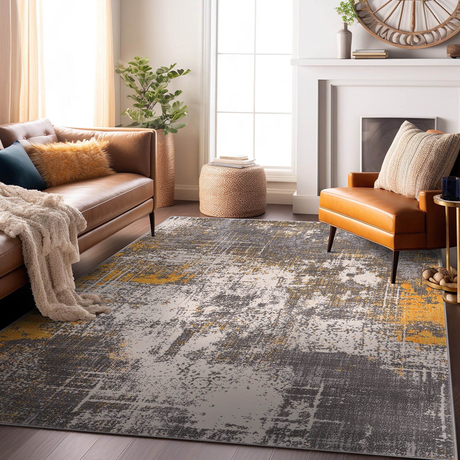 World Rug Gallery 4059YELLOW3X5 rugs - View #7