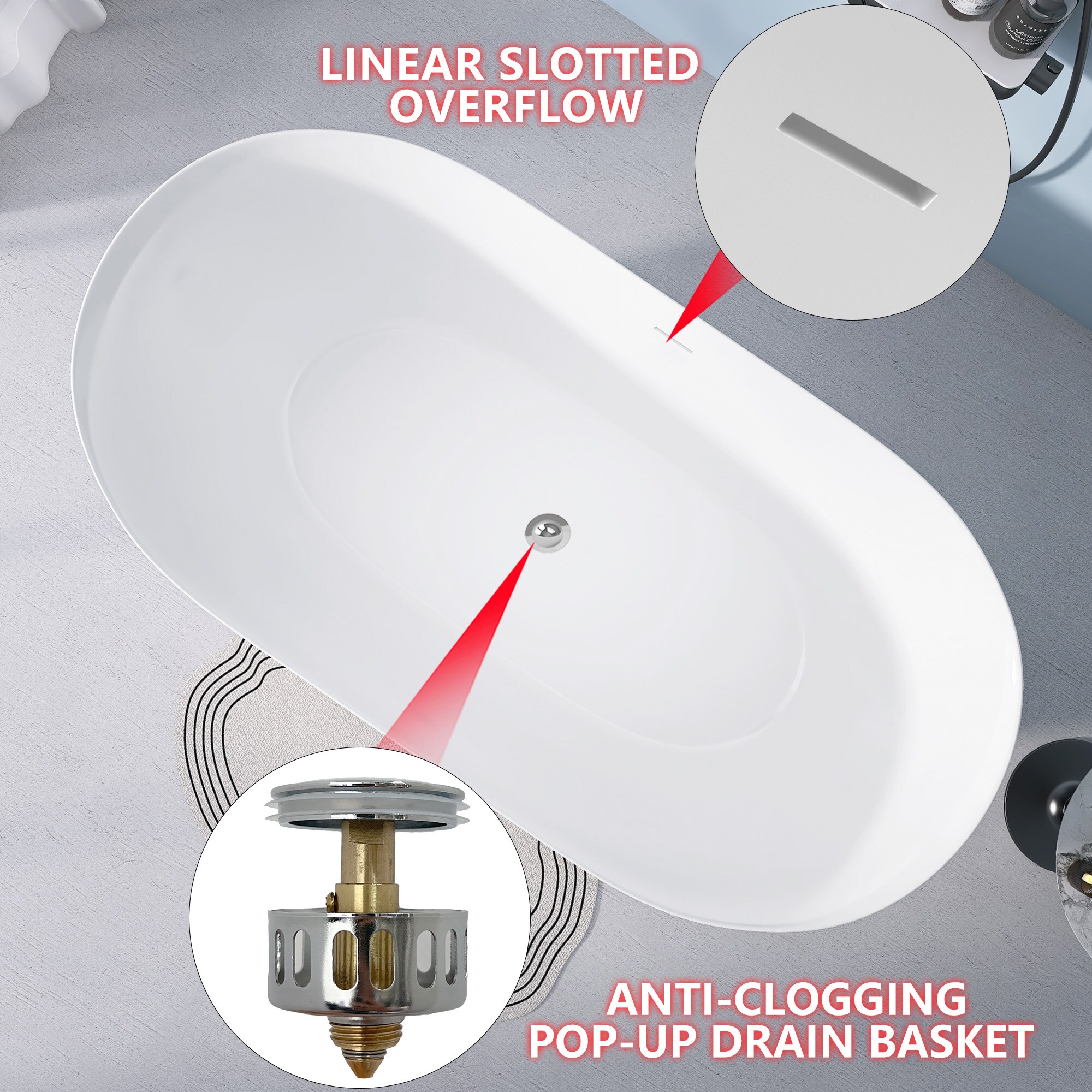 Clihome TC-414-BL bathtubs - View #10