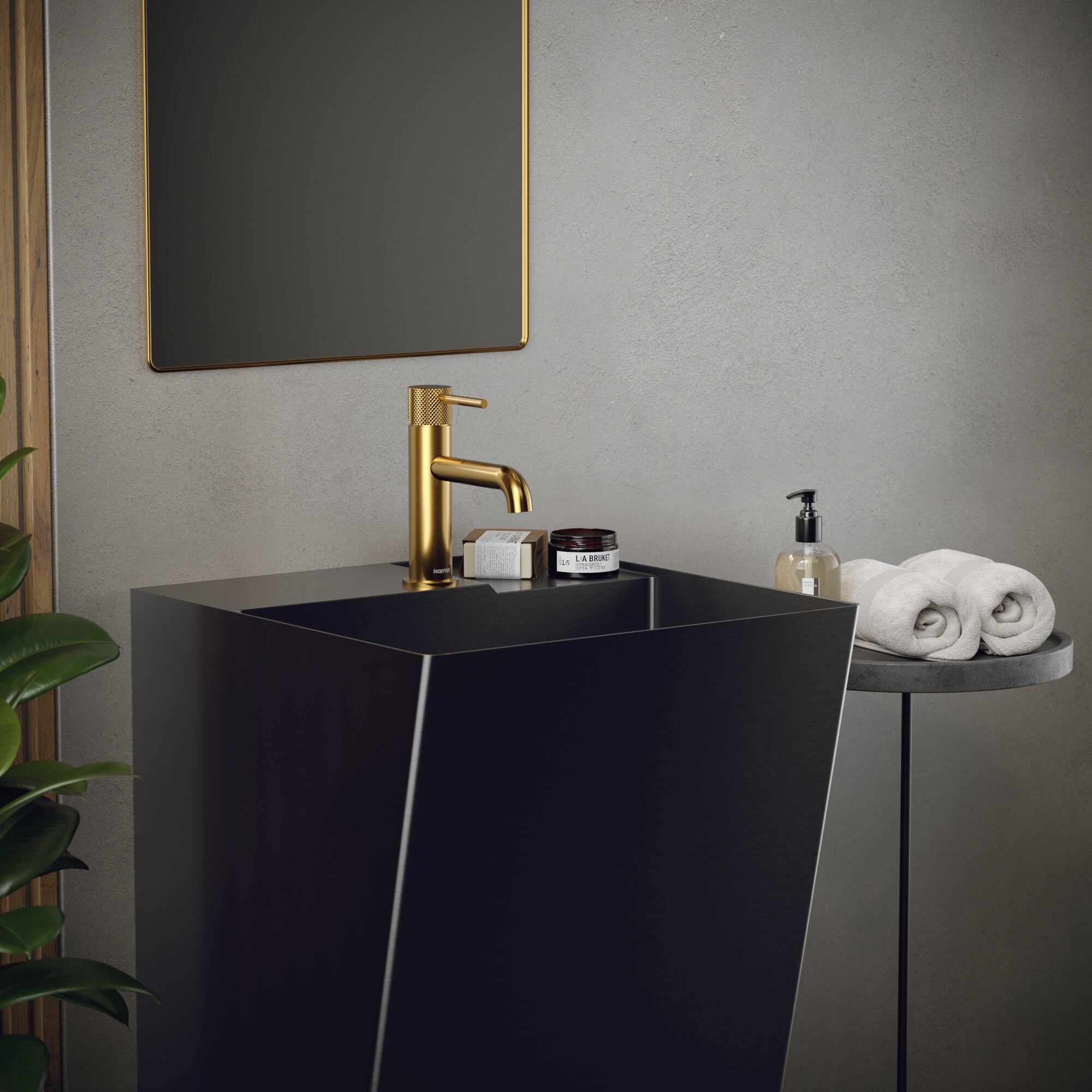 Karran CCP500GG Complete-Pedestal-Lavatories - View #3