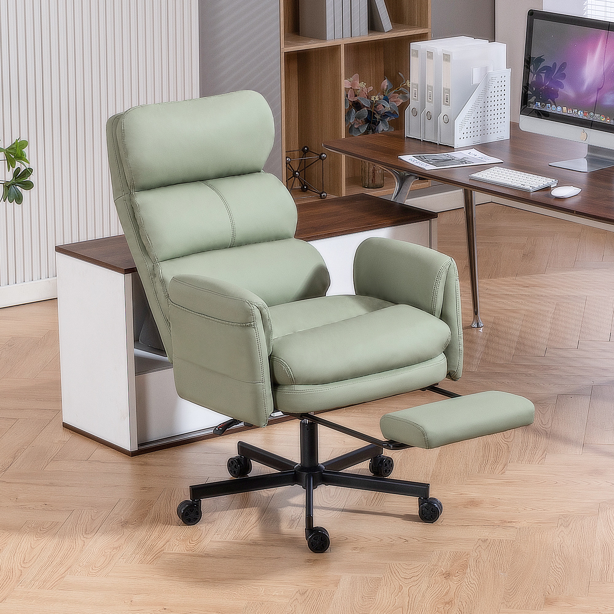 DYHOME - Ergonomic office chair featuring an adjustable headrest and 6-position adjustable armres...