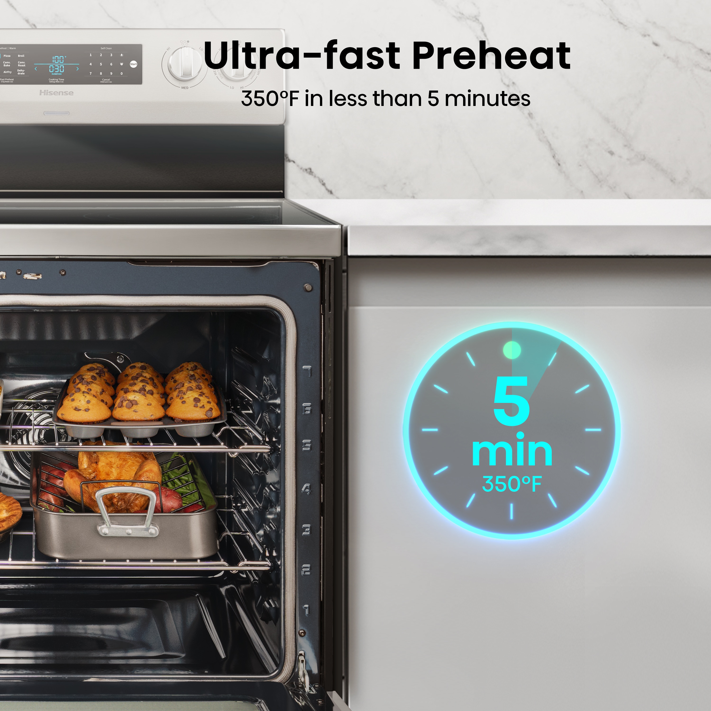 Hisense HBE3501CPS Freestanding-Electric-Ranges - View #8