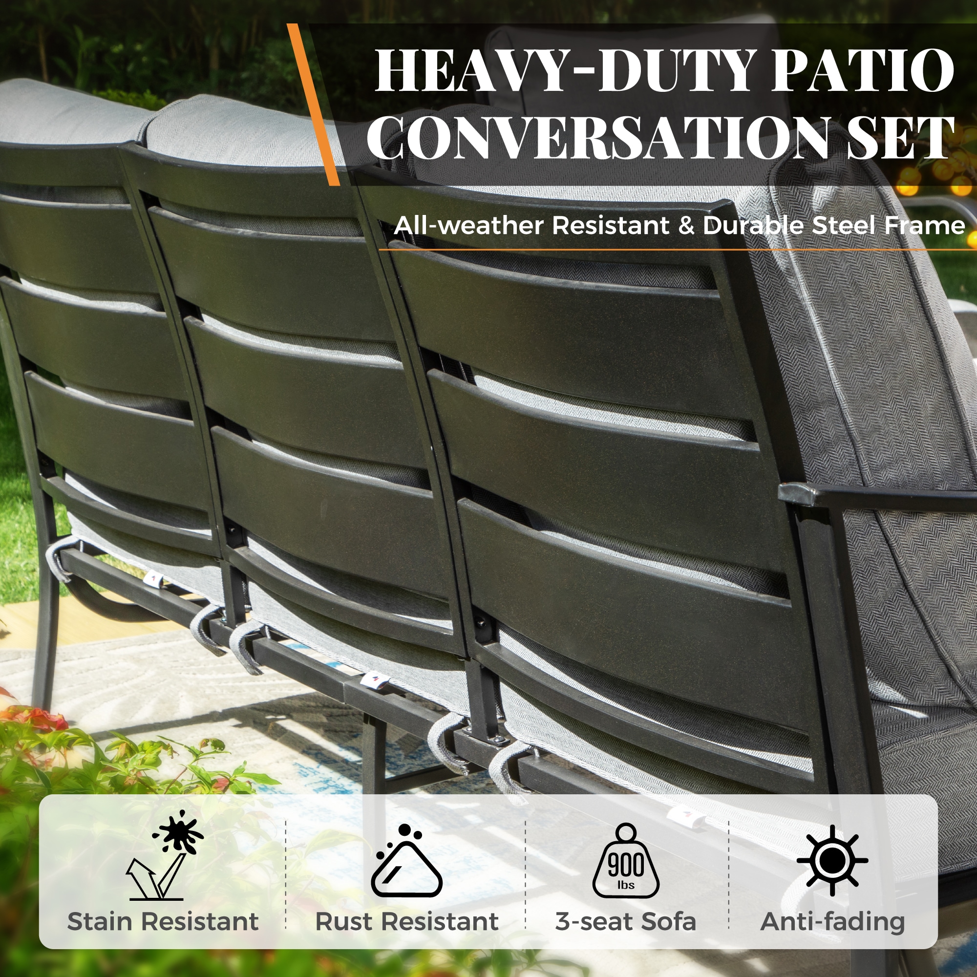 Sunshine Valley CP001-09-5-GR Patio-Conversation-Sets - View #6