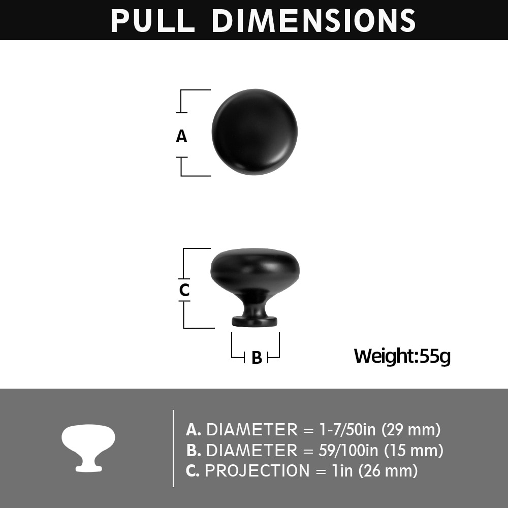 Miaokesen 9207B-DK Cabinet-Knobs - View #2