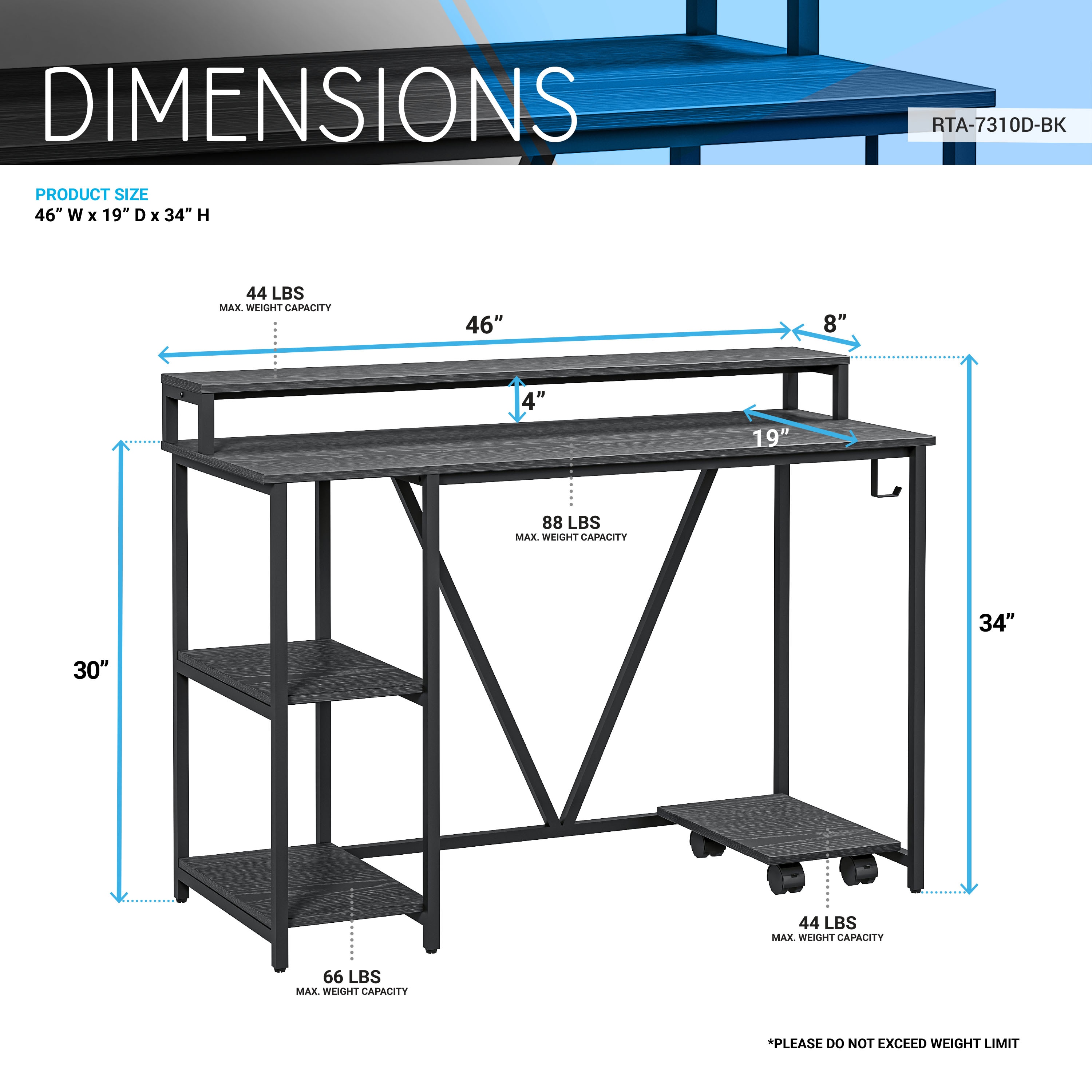 Maocao Hoom JLP156396 desks - View #7