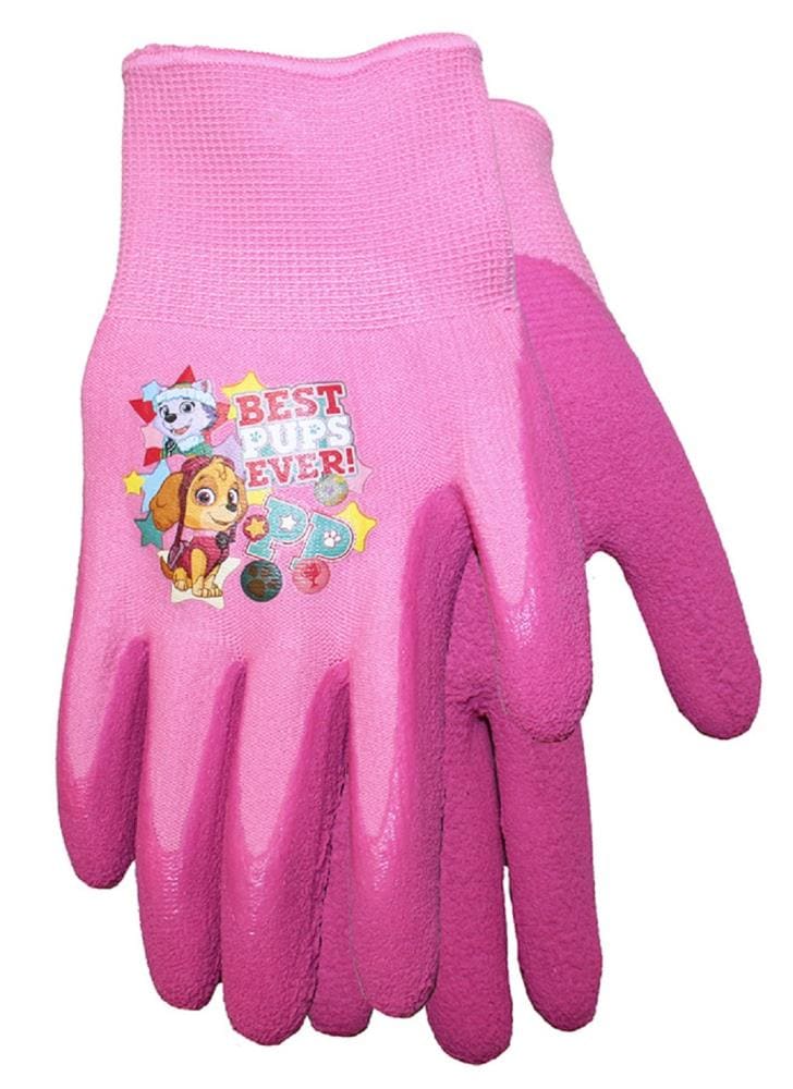 Vgo 1-Pair Age 7-9 Kids Gardening Gloves, Children Yard Work Gloves,  Soft Safety Rubber Gloves (XS, Purple, KID-RB6013)