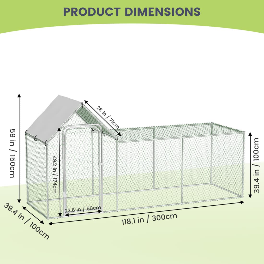 Qeetex WLS-PHO-159W8UKA Chicken-Coops-Rabbit-Hutches - View #4