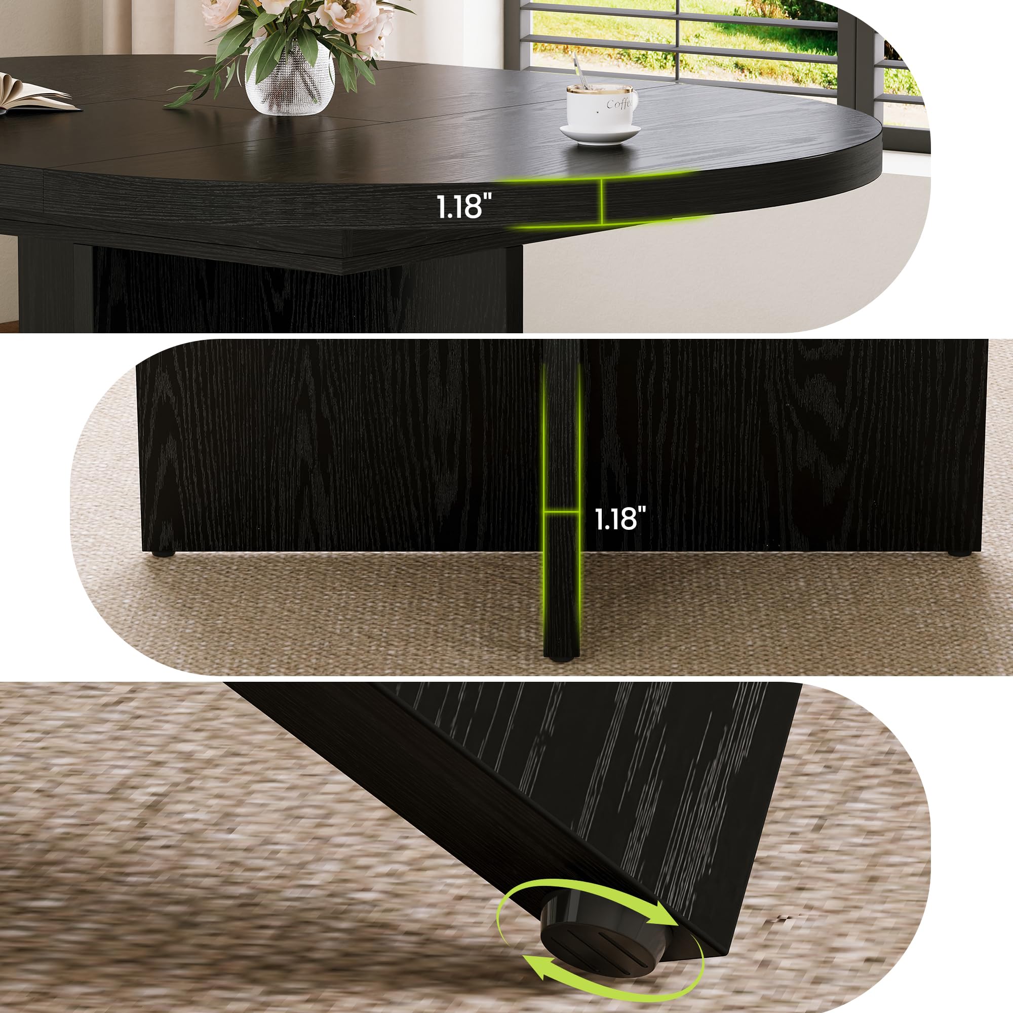 GarveeLife LROY-PHK-35RTCQC8 Dining-Tables - View #9