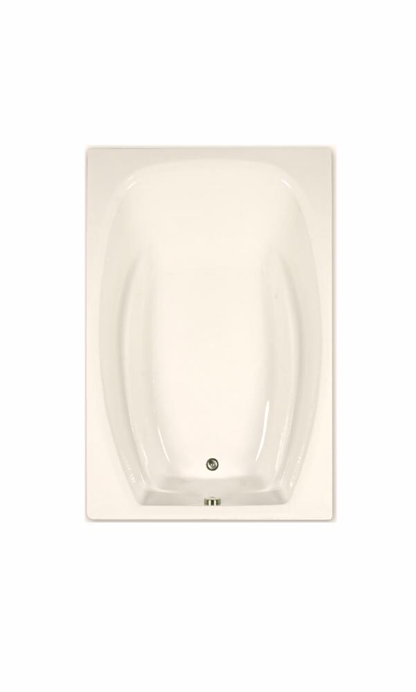 WaterTECH S7248 BONE Designer 48-Inches x 72-Inches Bone Acrylic Rectangular Drop-in Soaking bathtub ( Reversible Drain )