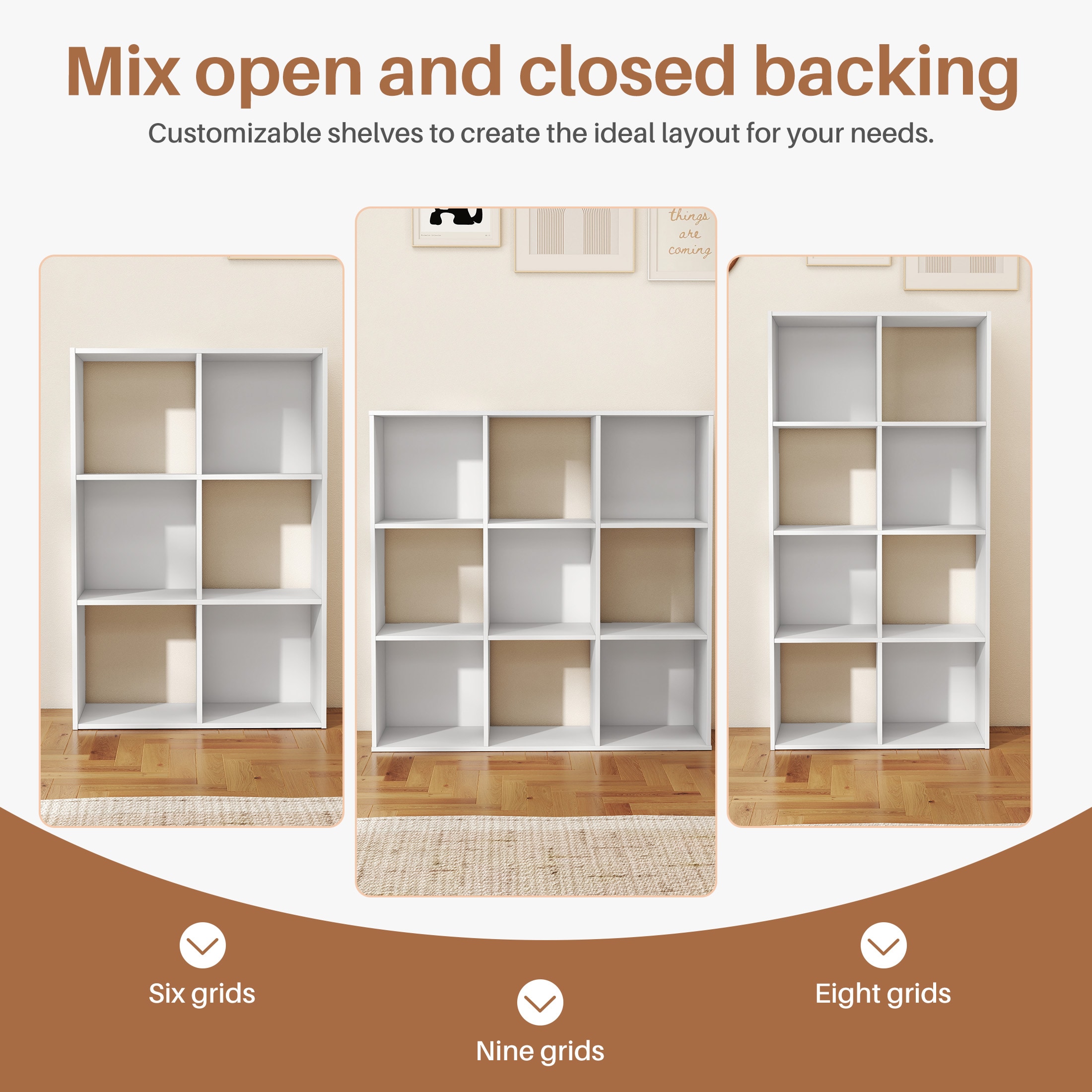 Sweetcrispy L-SG-GS6-WT Laminate-Storage-Cubes - View #3