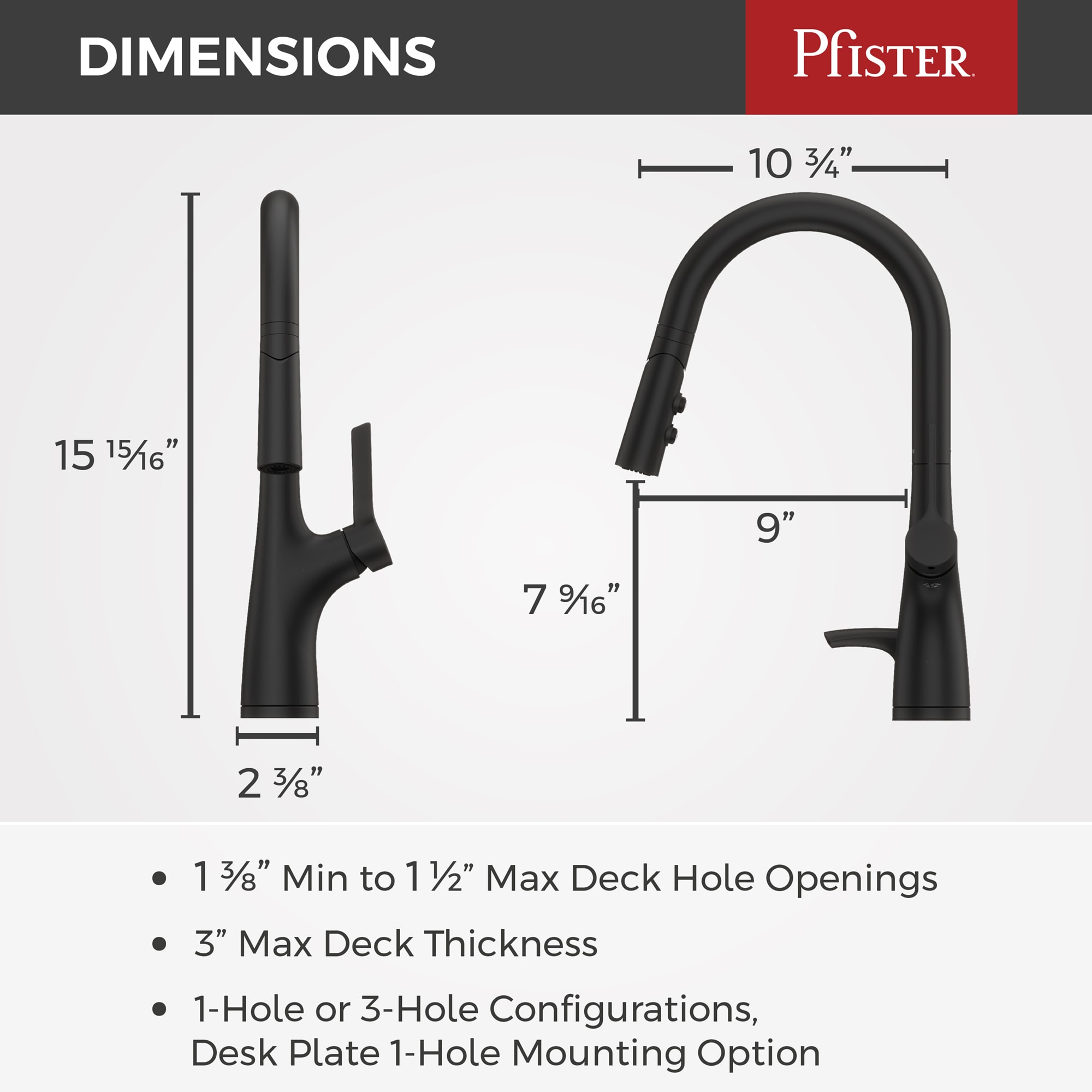 Pfister F-529-7CLOSDB Kitchen-Faucets - View #8