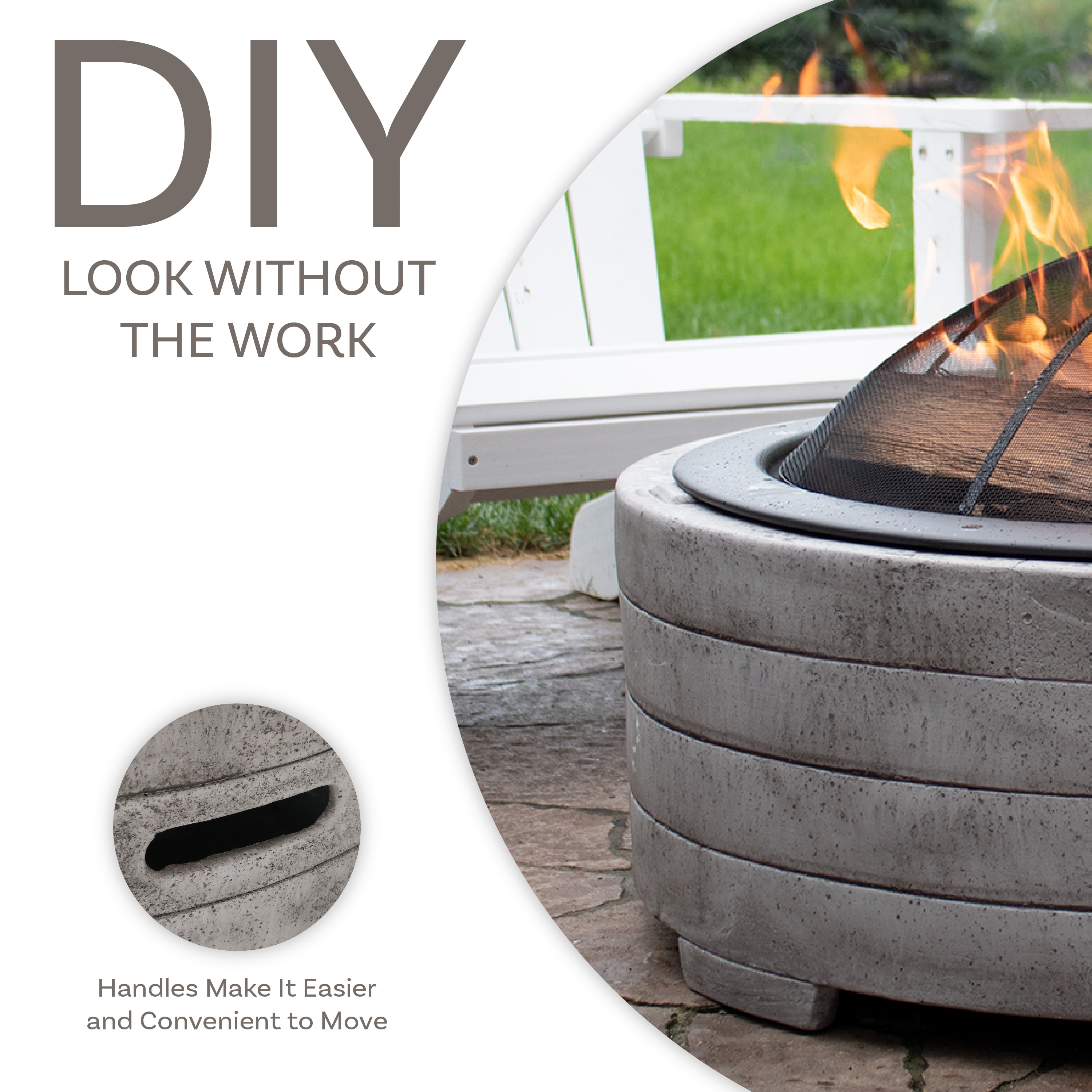 Sunnydaze Decor RCM-LG840 Outdoor-Woodburning-Firepits - View #6