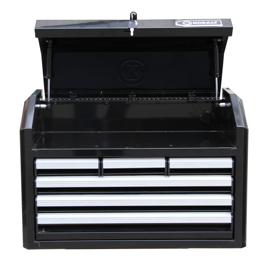 Kobalt 26.7-in W x 17.25-in H 6-Drawer Steel Tool Chest (Black) at
