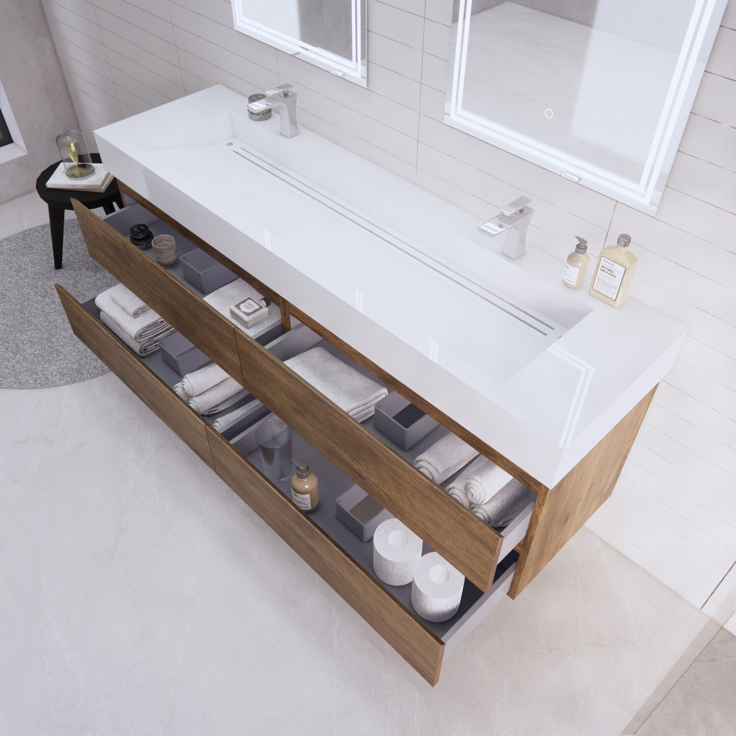 BV Better Vanity BTB-72D-RW Bath-Vanity-Combo - View #7