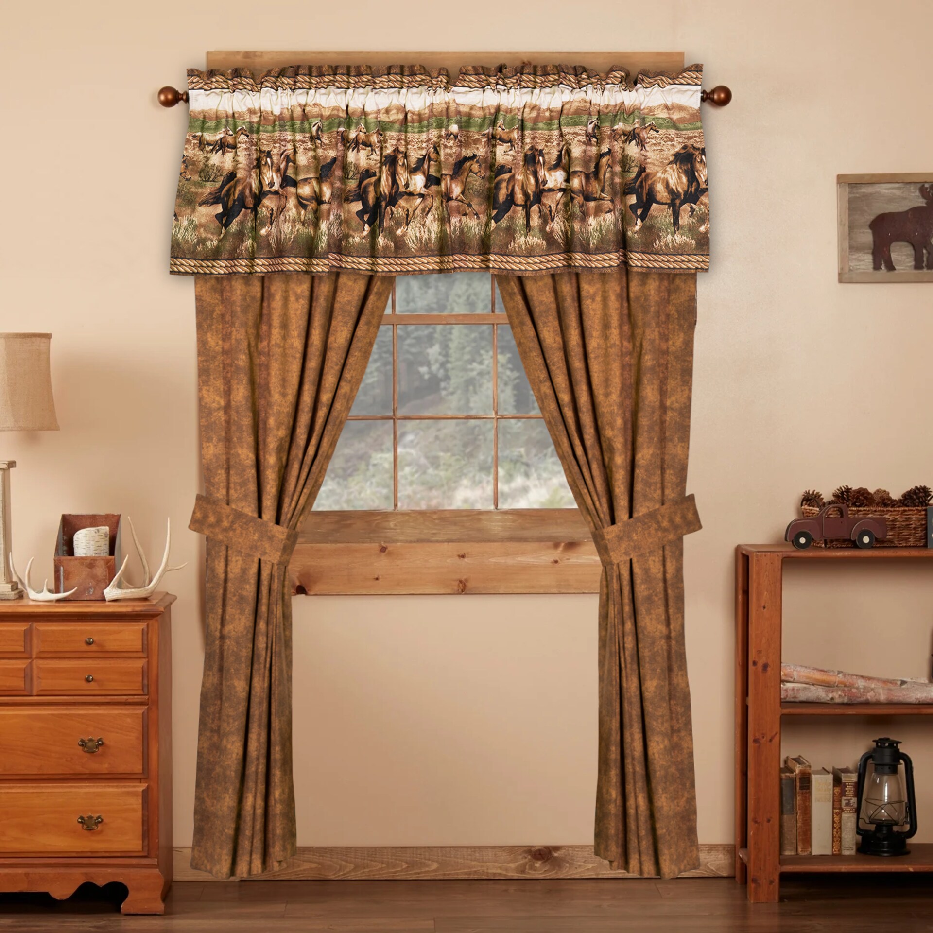 Karin Maki Wild Horses Valance at Lowes.com