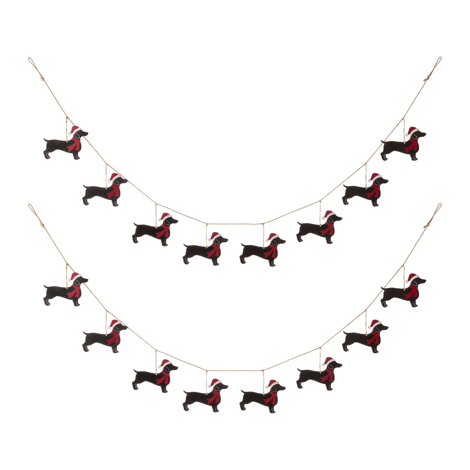 Glitzhome 2010300043 Indoor/Outdoor 6-Feet Ornament Artificial Garland